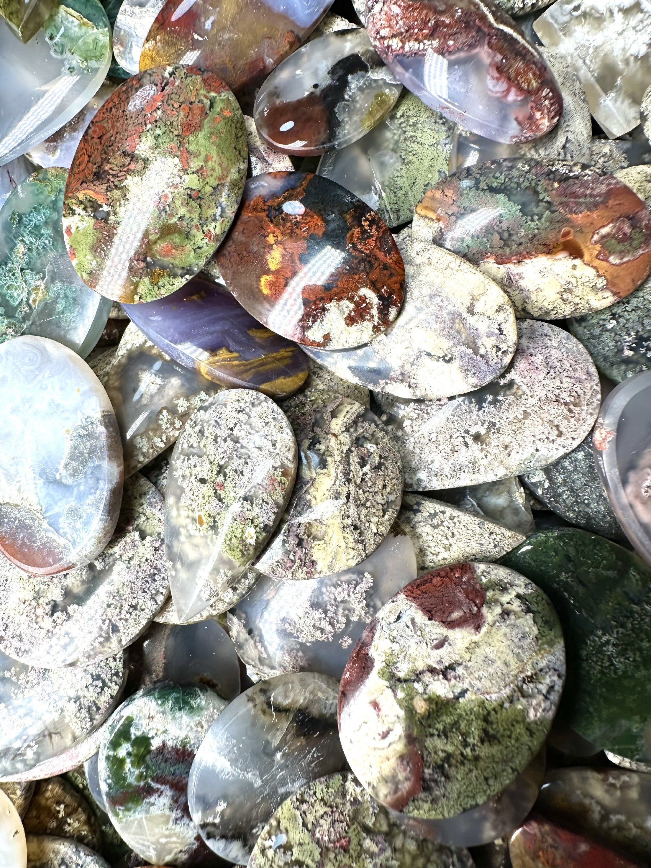 Moos agate – 200 pieces - XXXX26