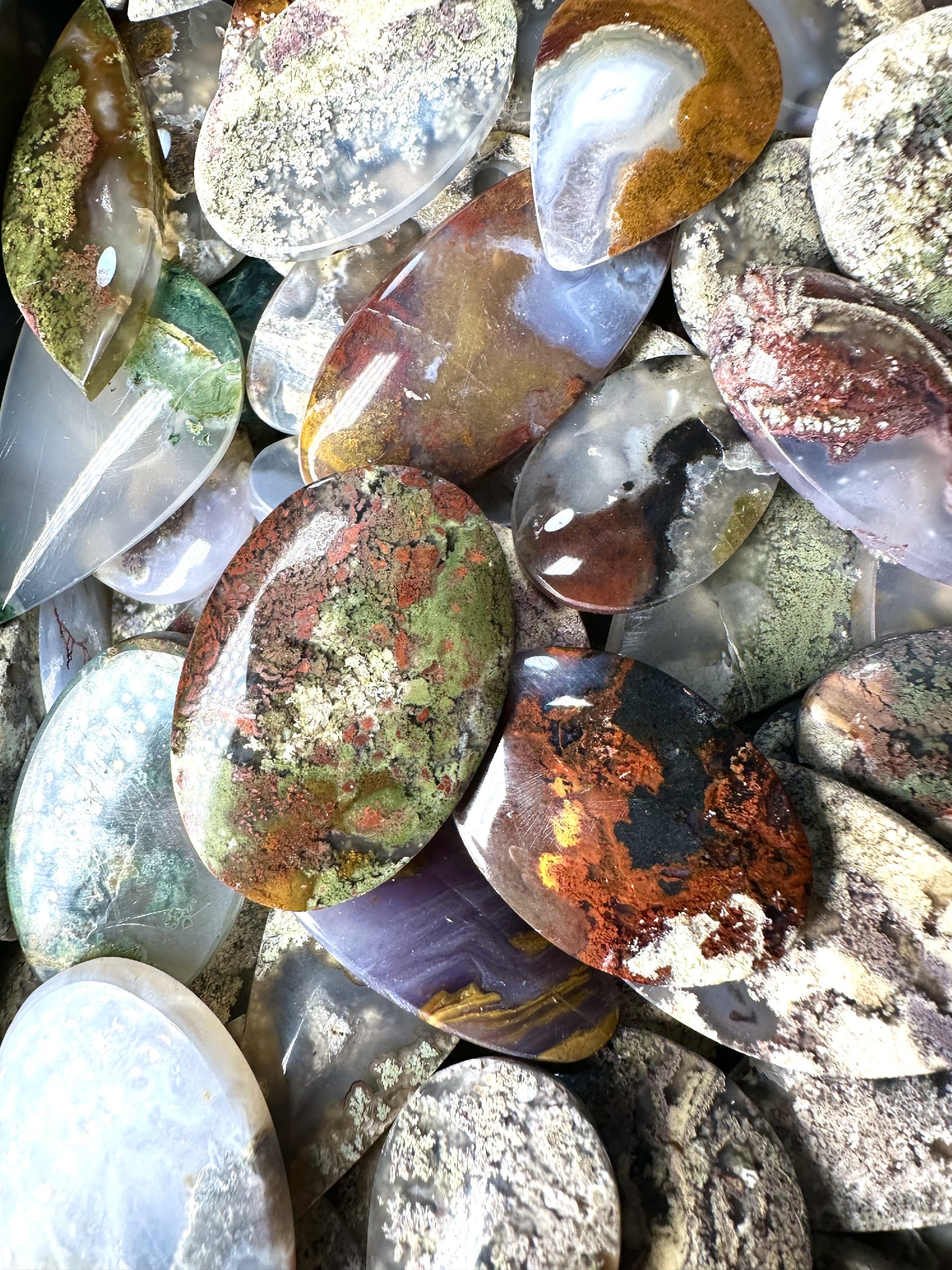 Moos agate – 200 pieces - XXXX26