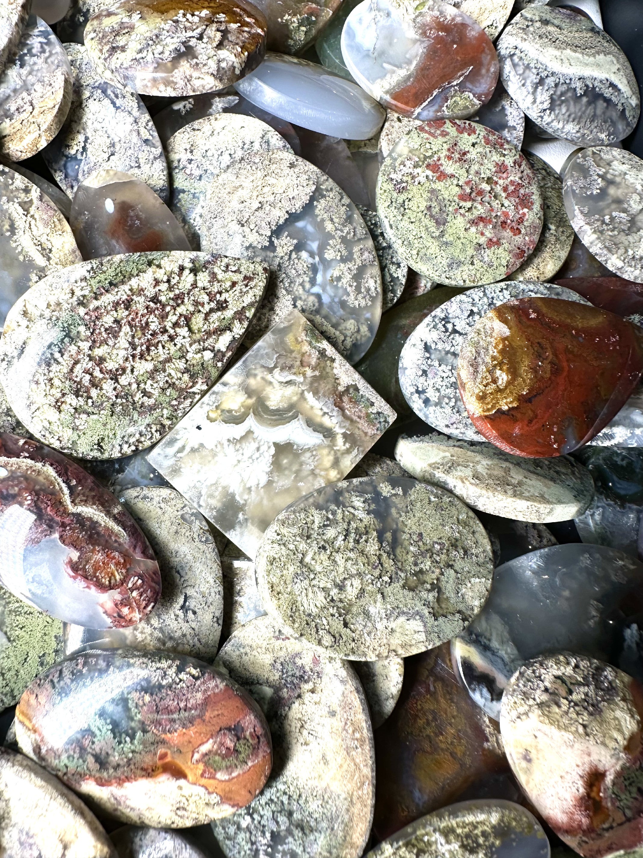 Moos agate – 200 pieces - XXXX26