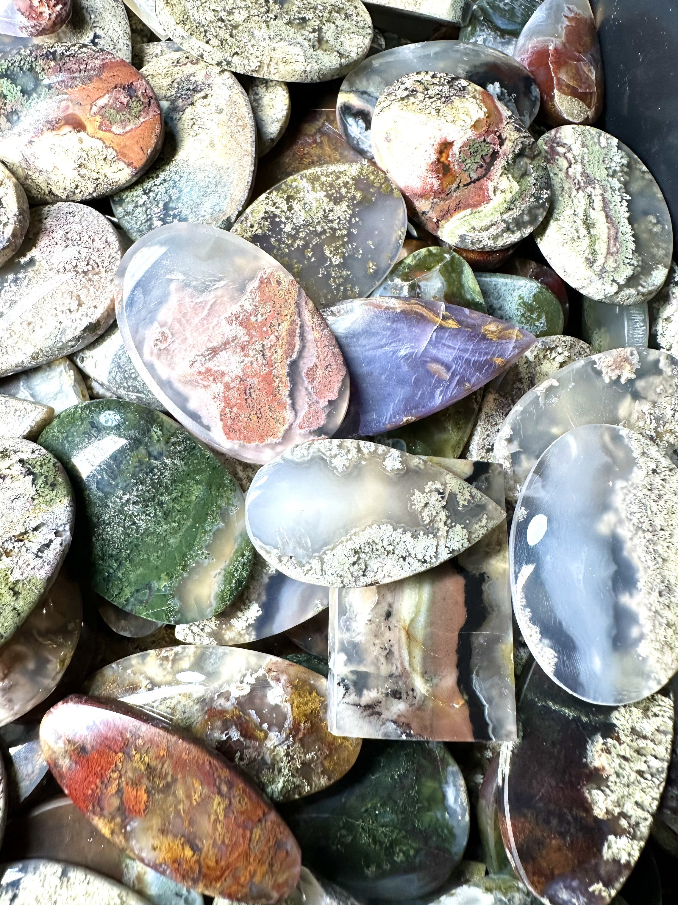 Moos agate – 200 pieces - XXXX26