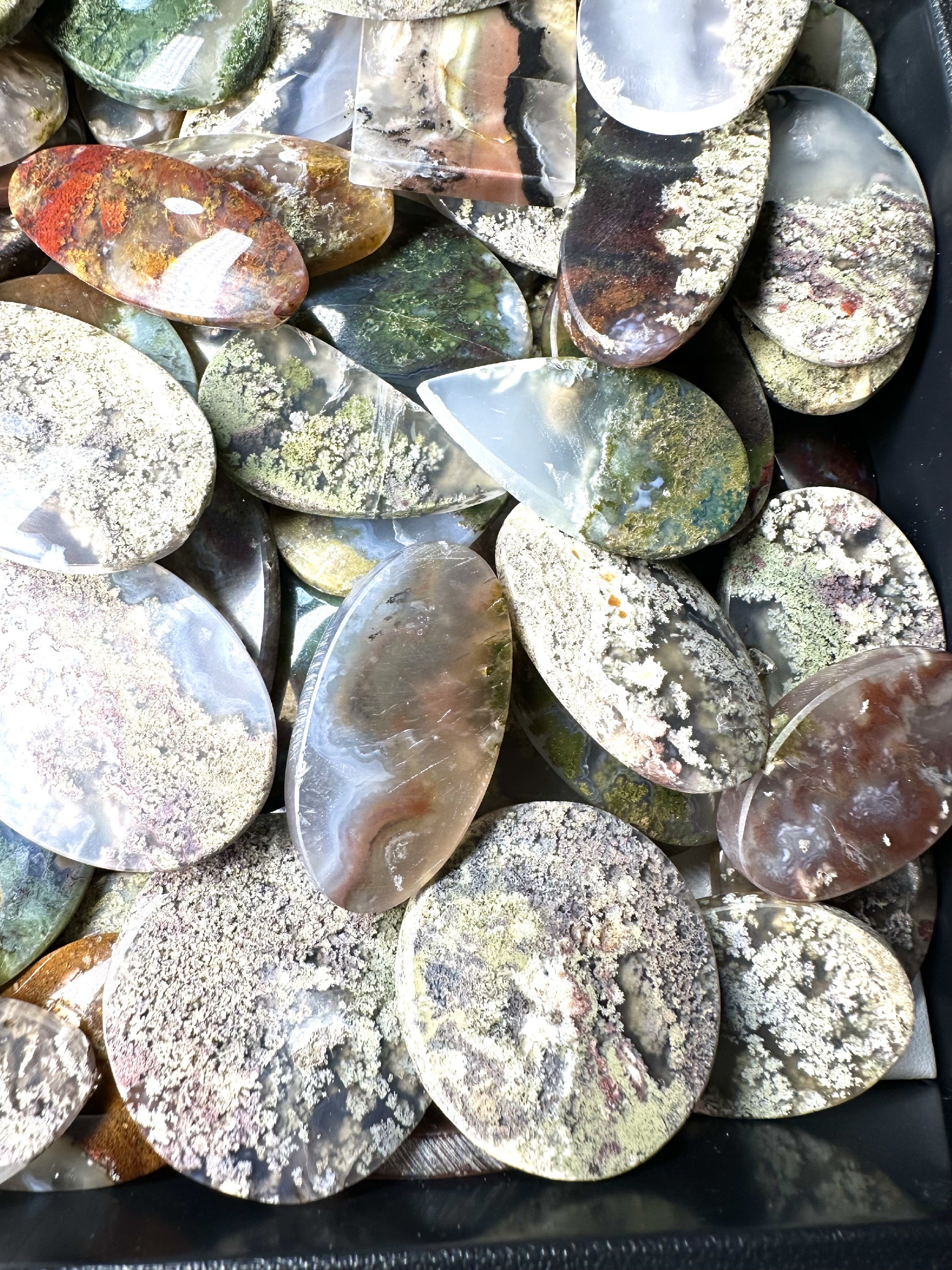 Moos agate – 200 pieces - XXXX26