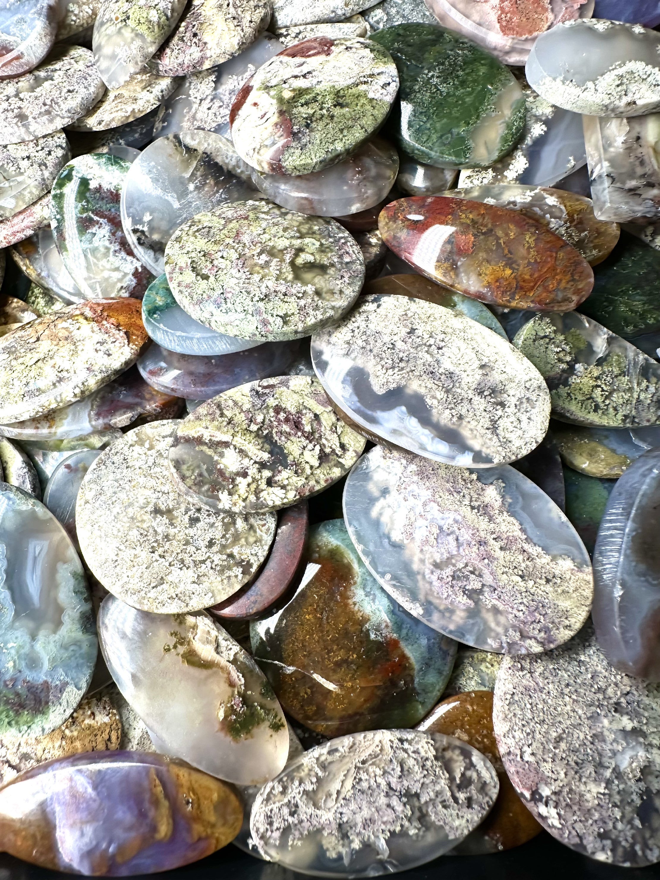 Moos agate – 200 pieces - XXXX26