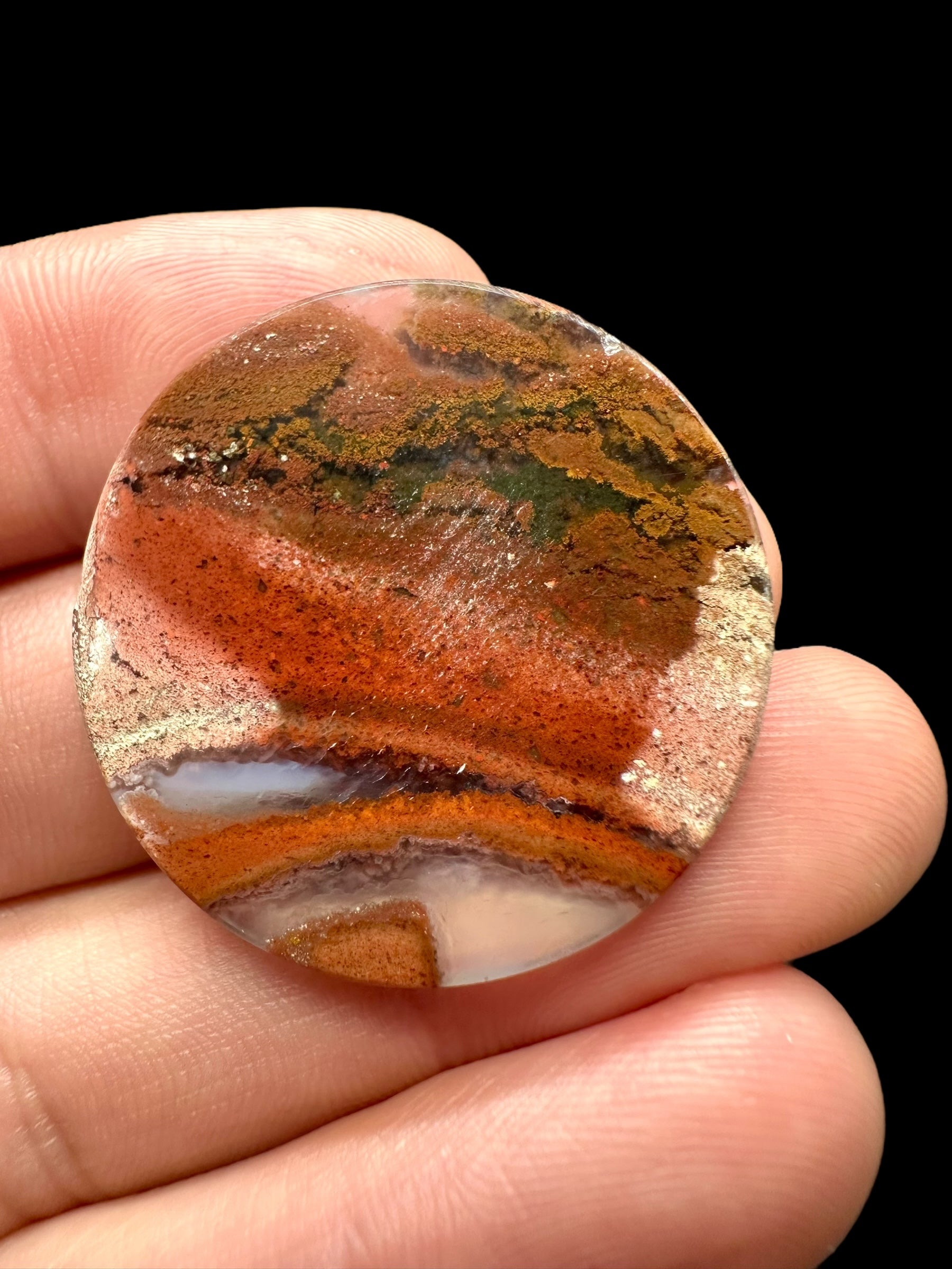 Moos agate cabochon – West Java, Indonesia - MECH51