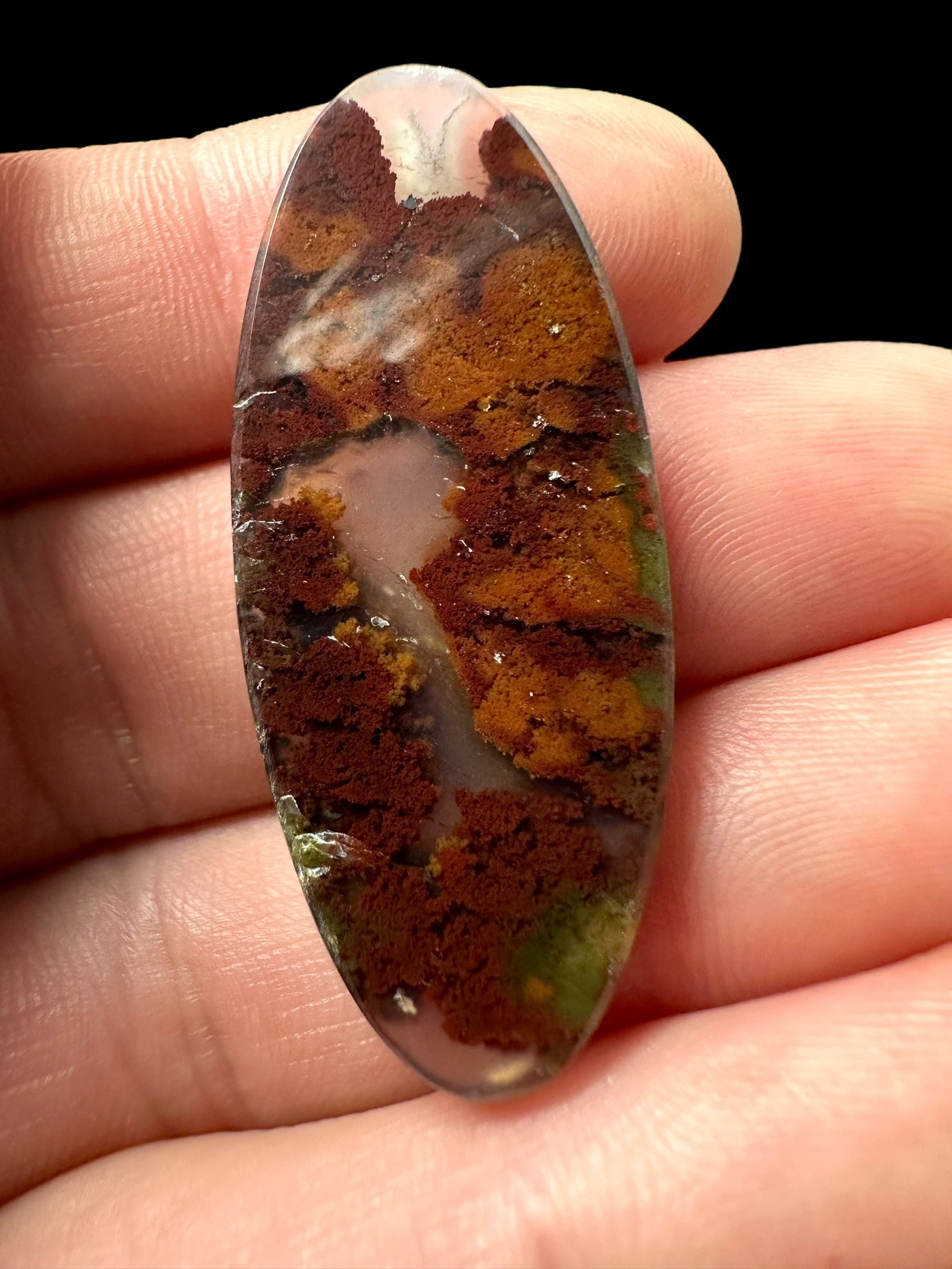 Moos agate cabochon – West Java, Indonesia - MECH54