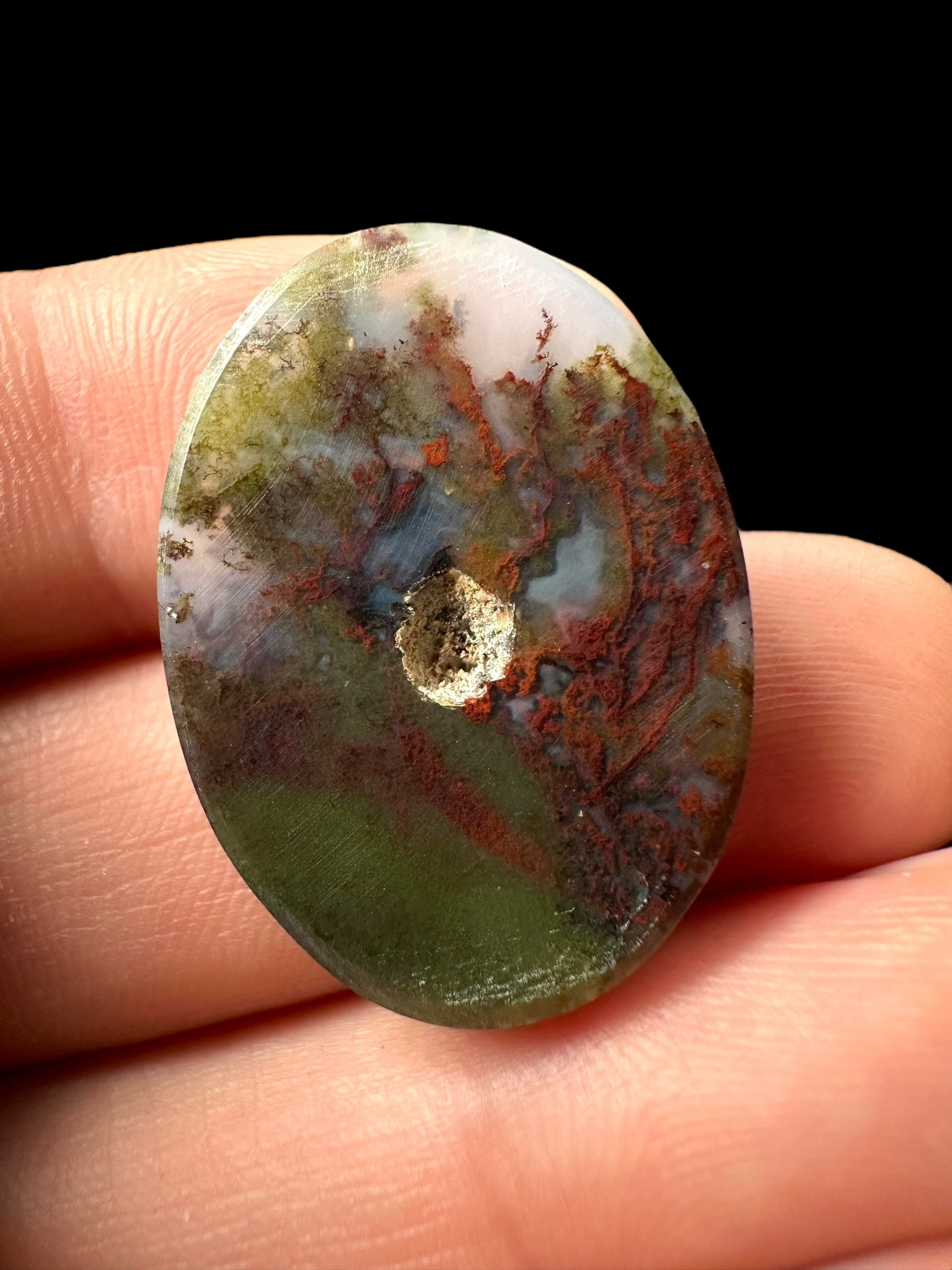 Moos agate cabochon – West Java, Indonesia - MECH56