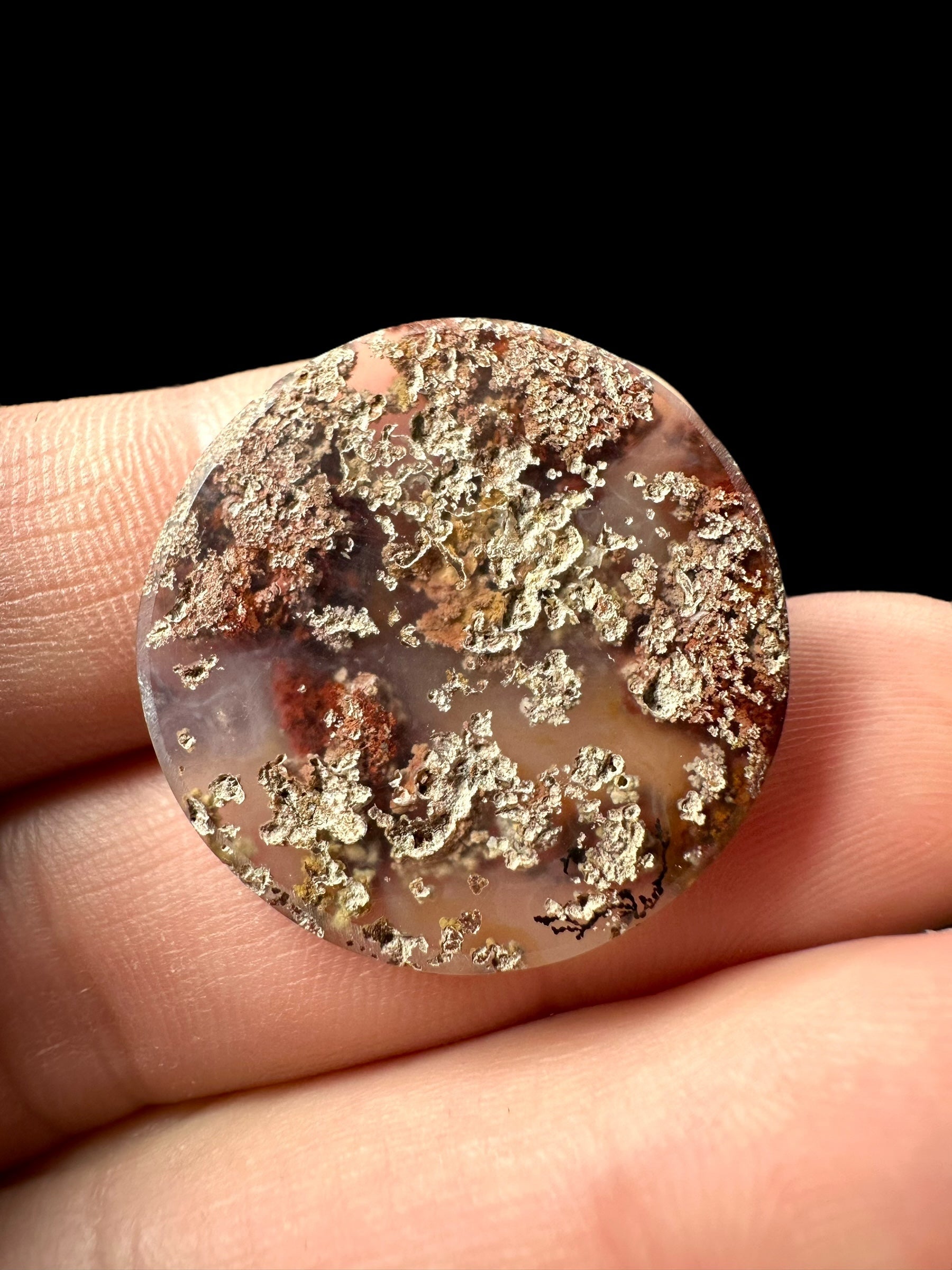Moos agate cabochon – West Java, Indonesia - MECH57
