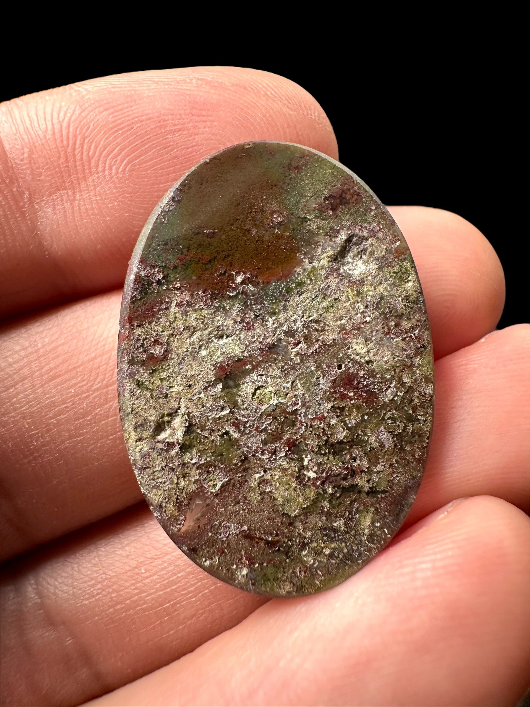 Moos agate cabochon – West Java, Indonesia - MECH58