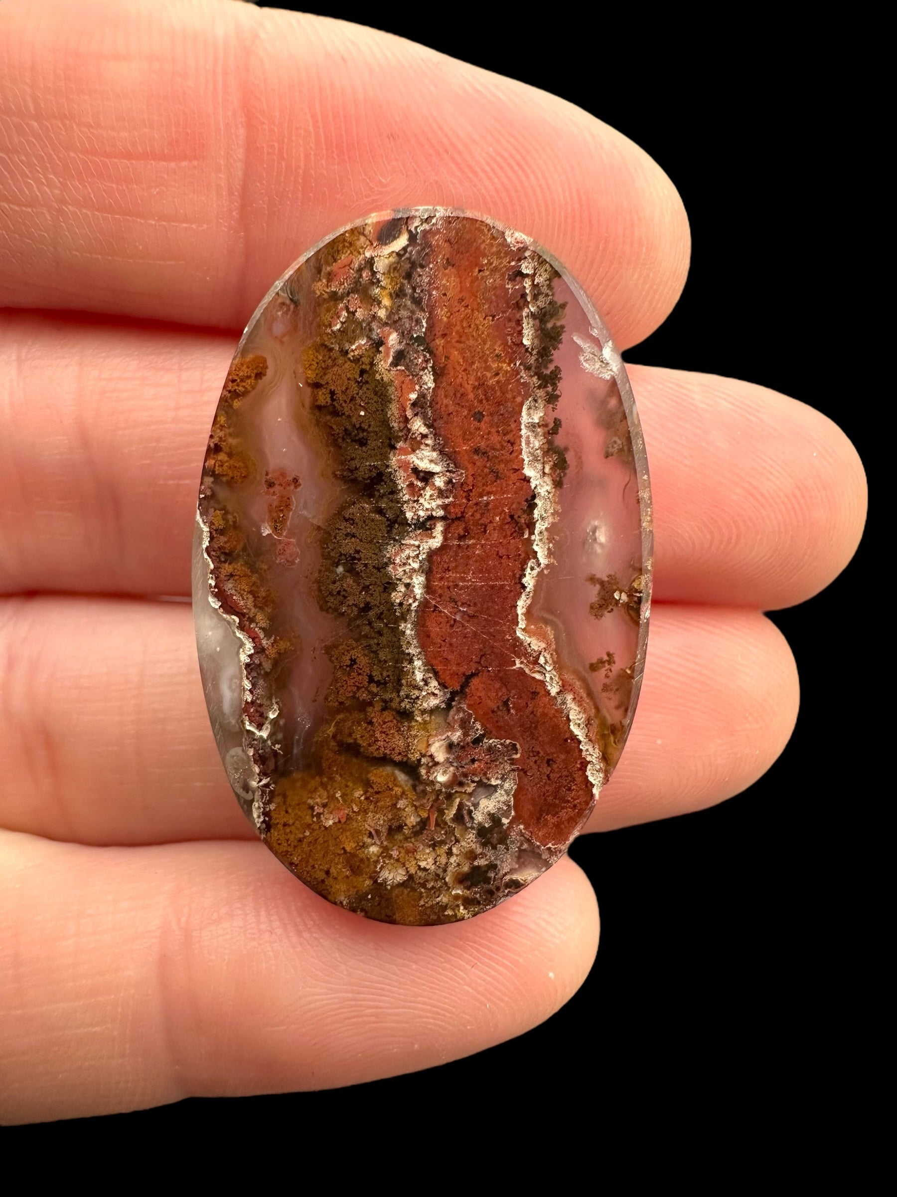 Moos agate cabochon – West Java, Indonesia - MECH59