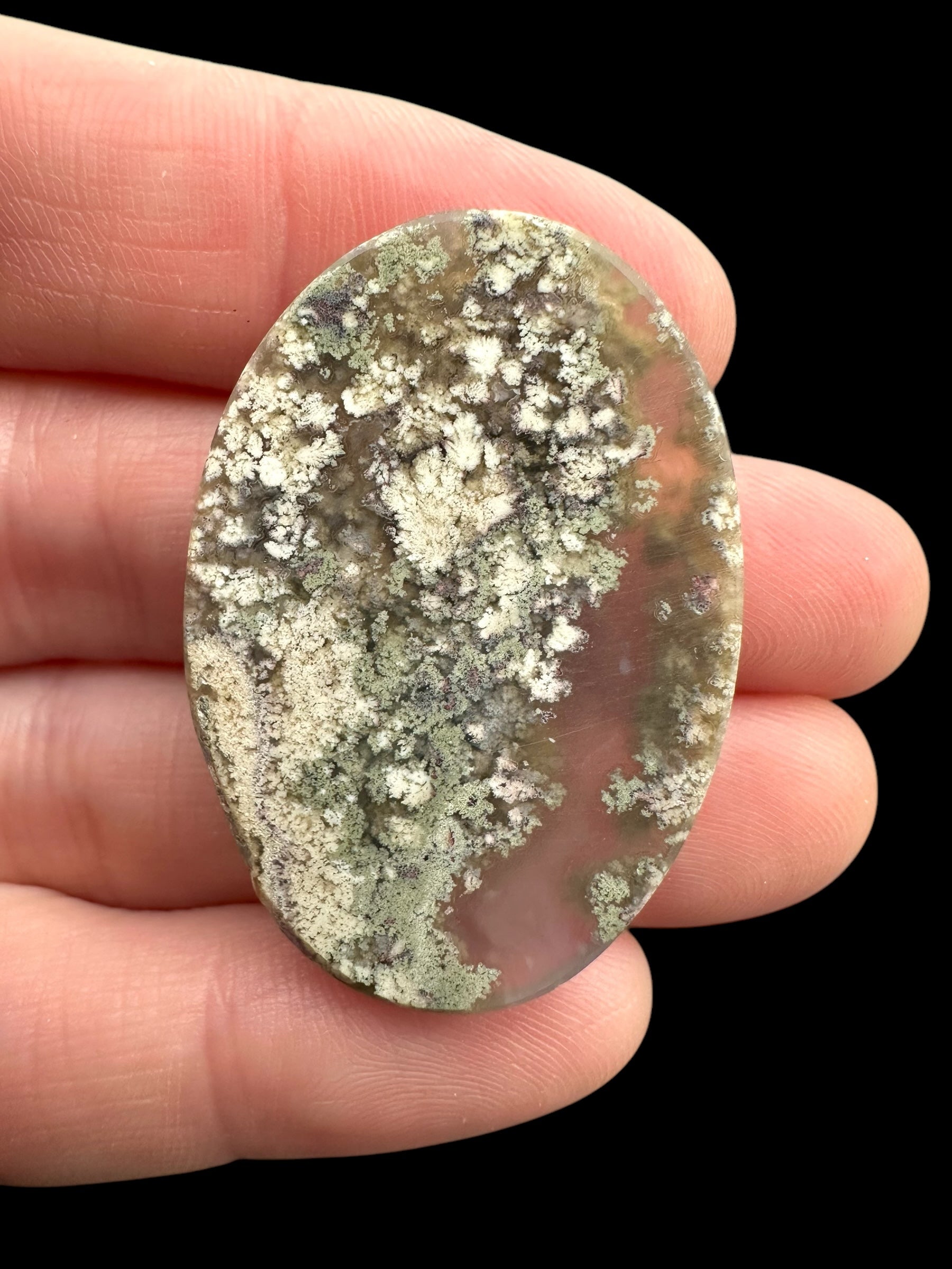 Moos agate cabochon – West Java, Indonesia - MECH60