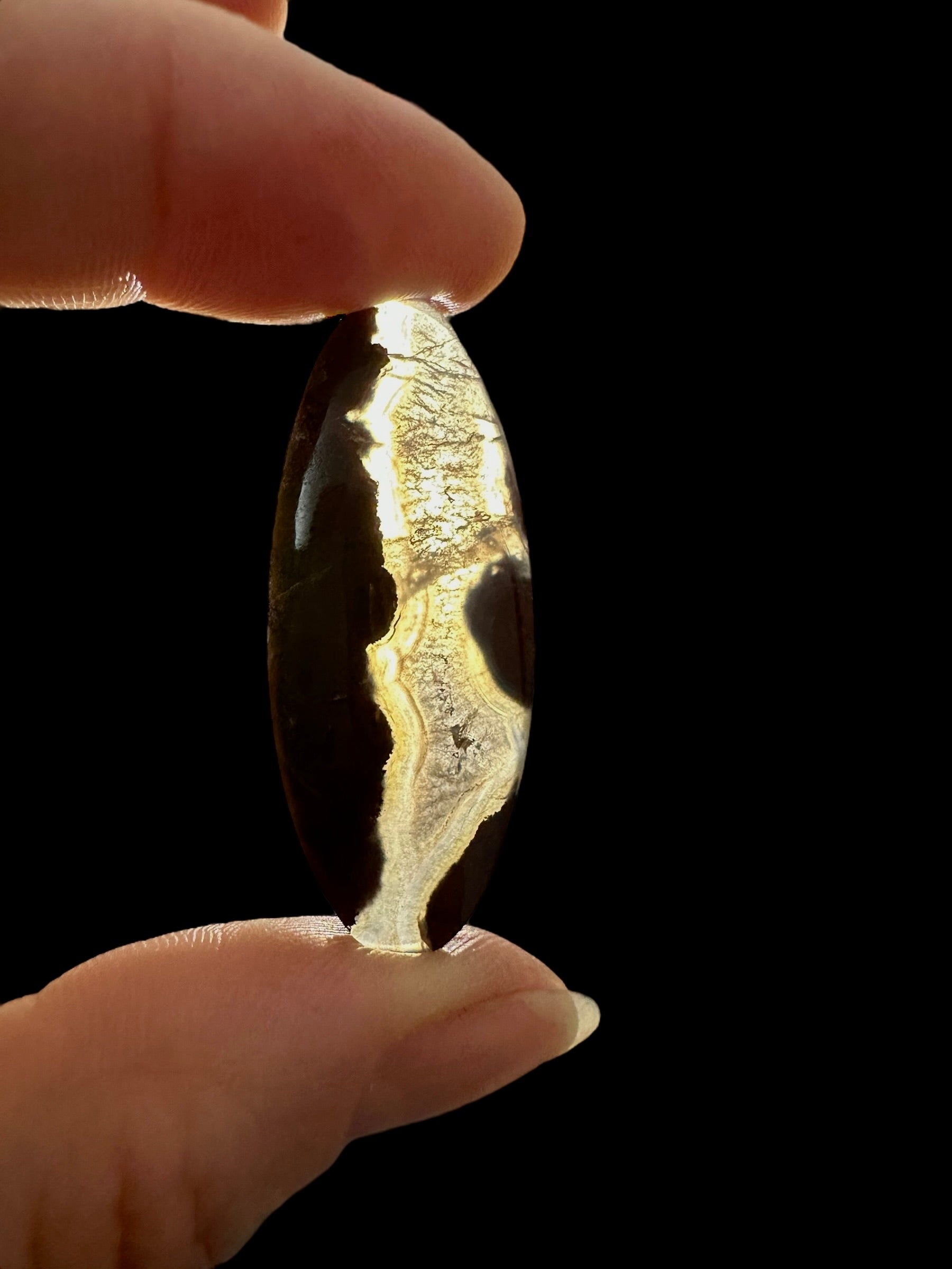 Moos agate cabochon – West Java, Indonesia - MECH61