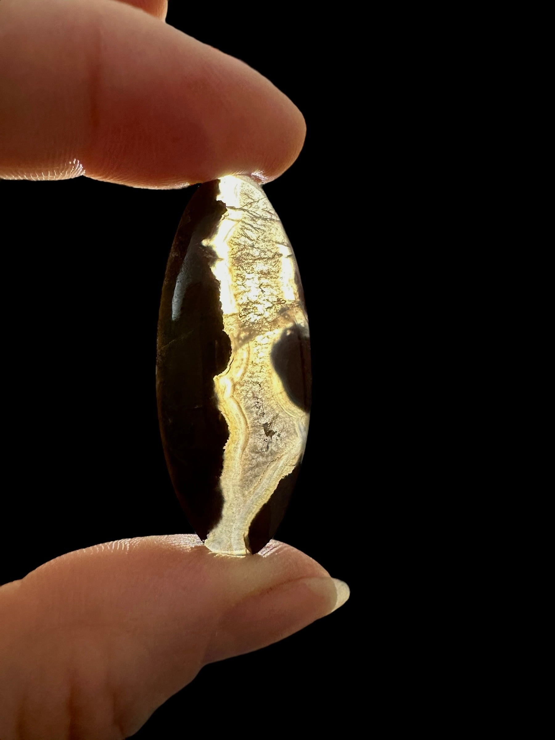Moos agate cabochon – West Java, Indonesia - MECH61