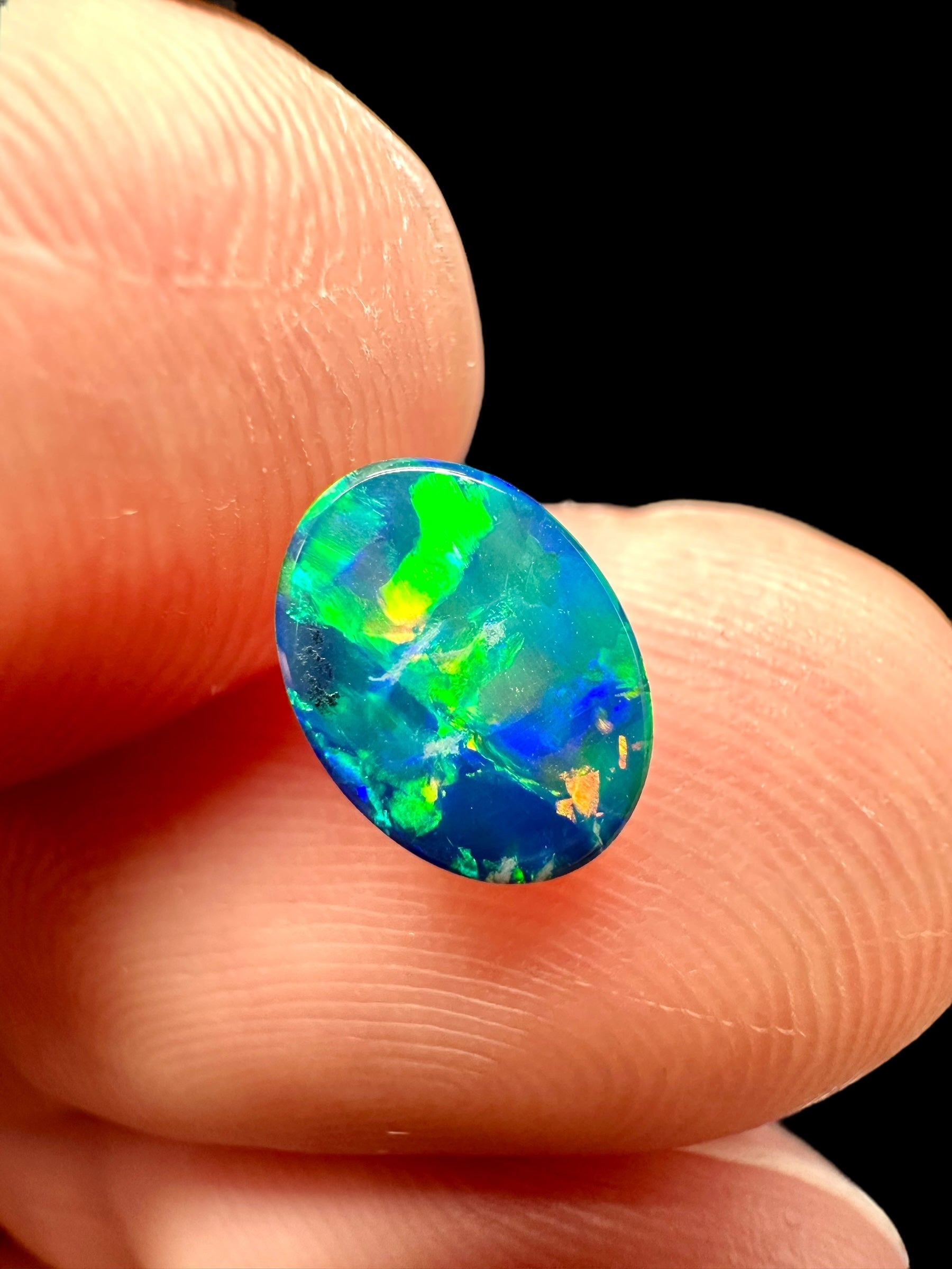 Australian opal 0,75ct – Cabochon – Lightning Ridge, Australia - AO013