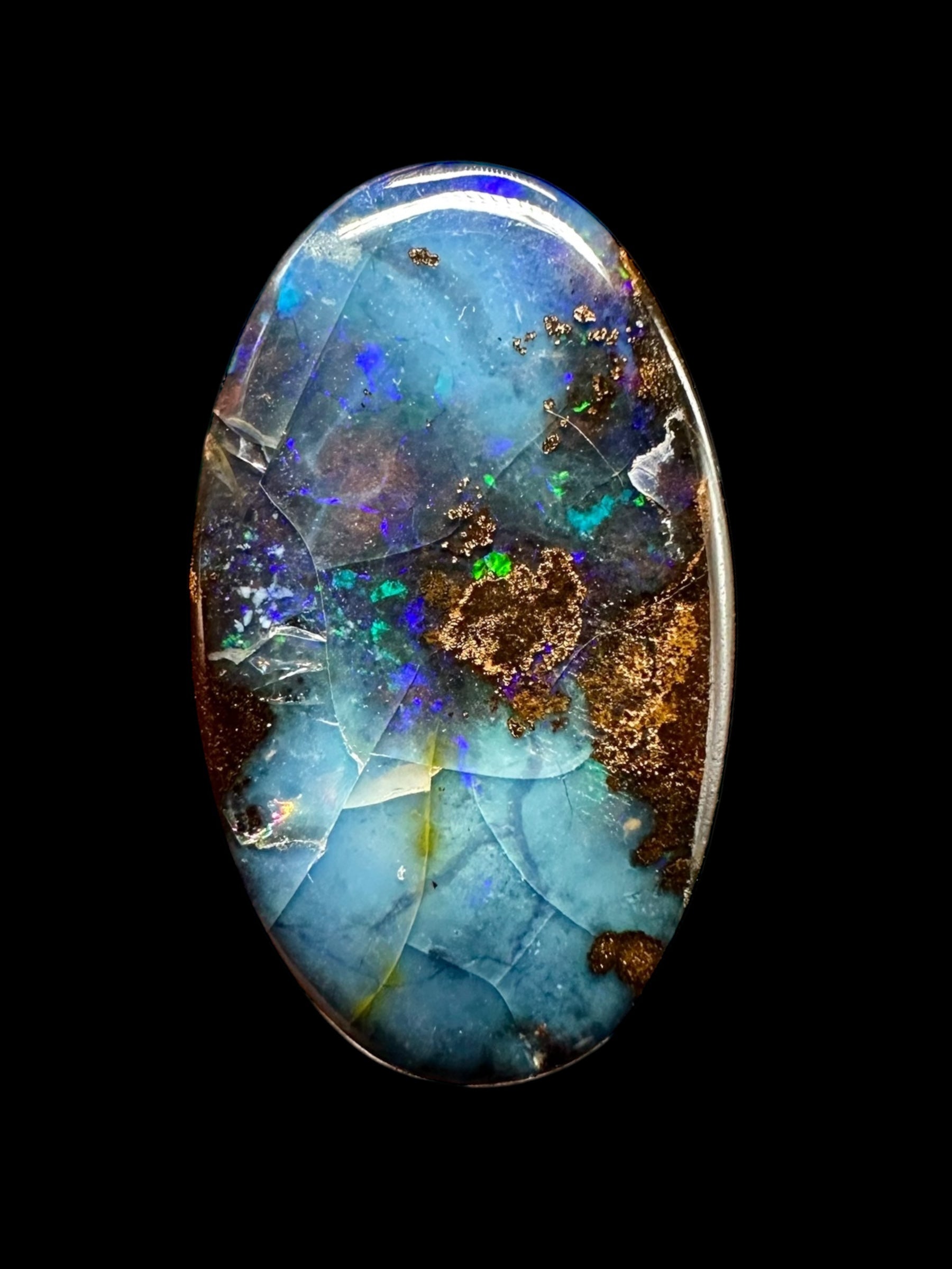 Boulder opal 7,8ct – Cabochon – Winton, Queensland, Australia