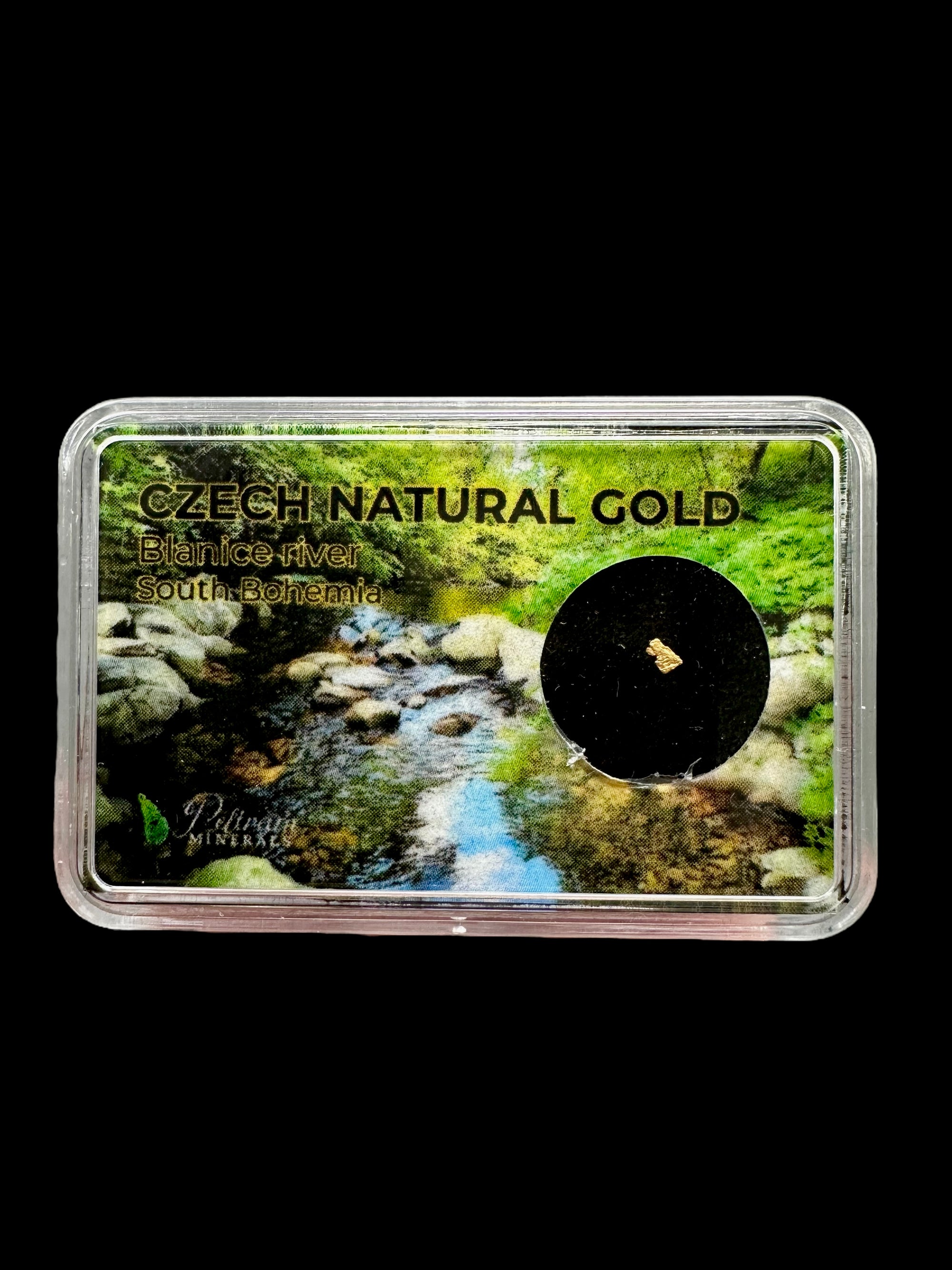 Gold in box – Blanice river, CZ