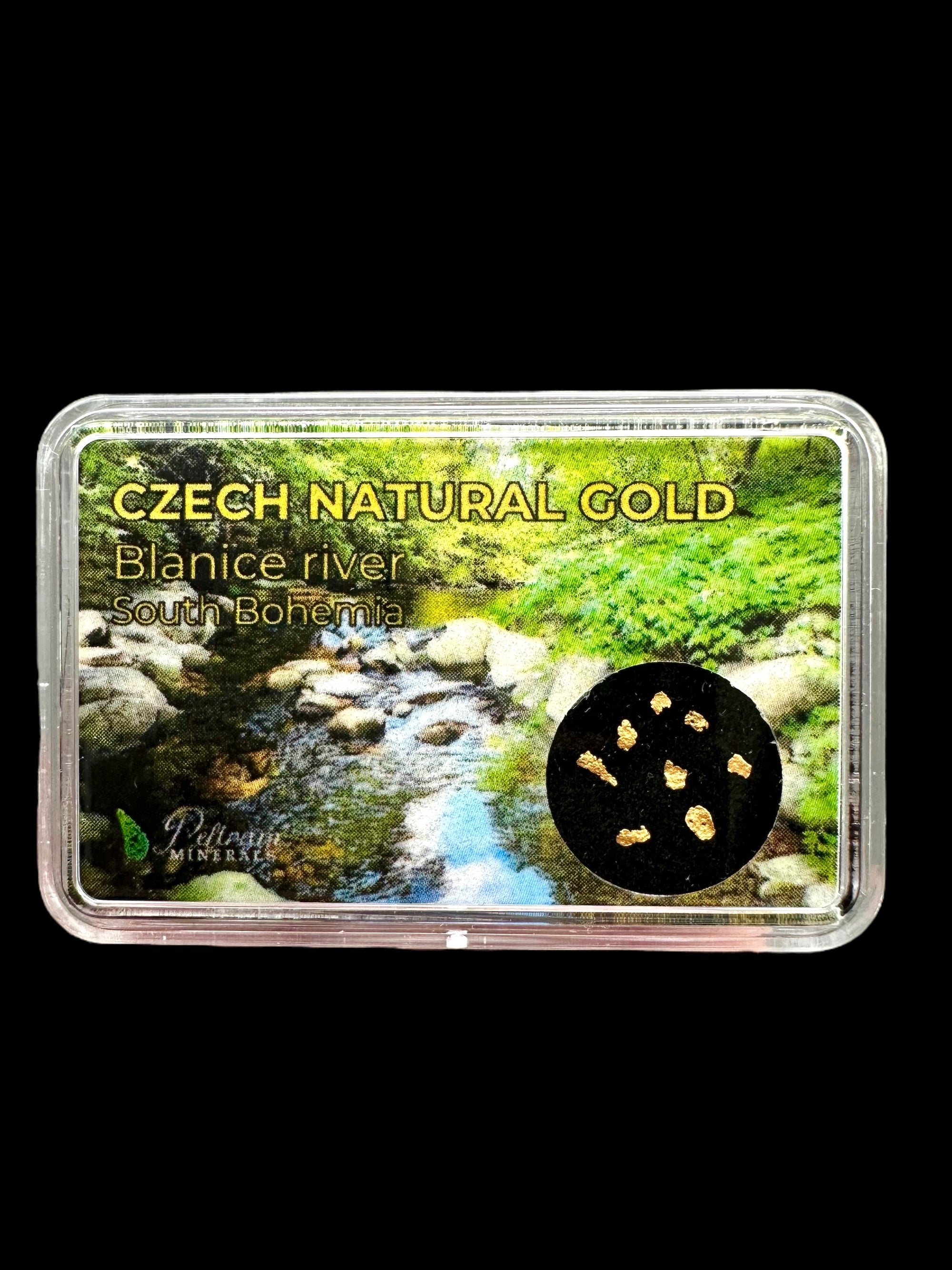 Gold in box – Blanice river, CZ