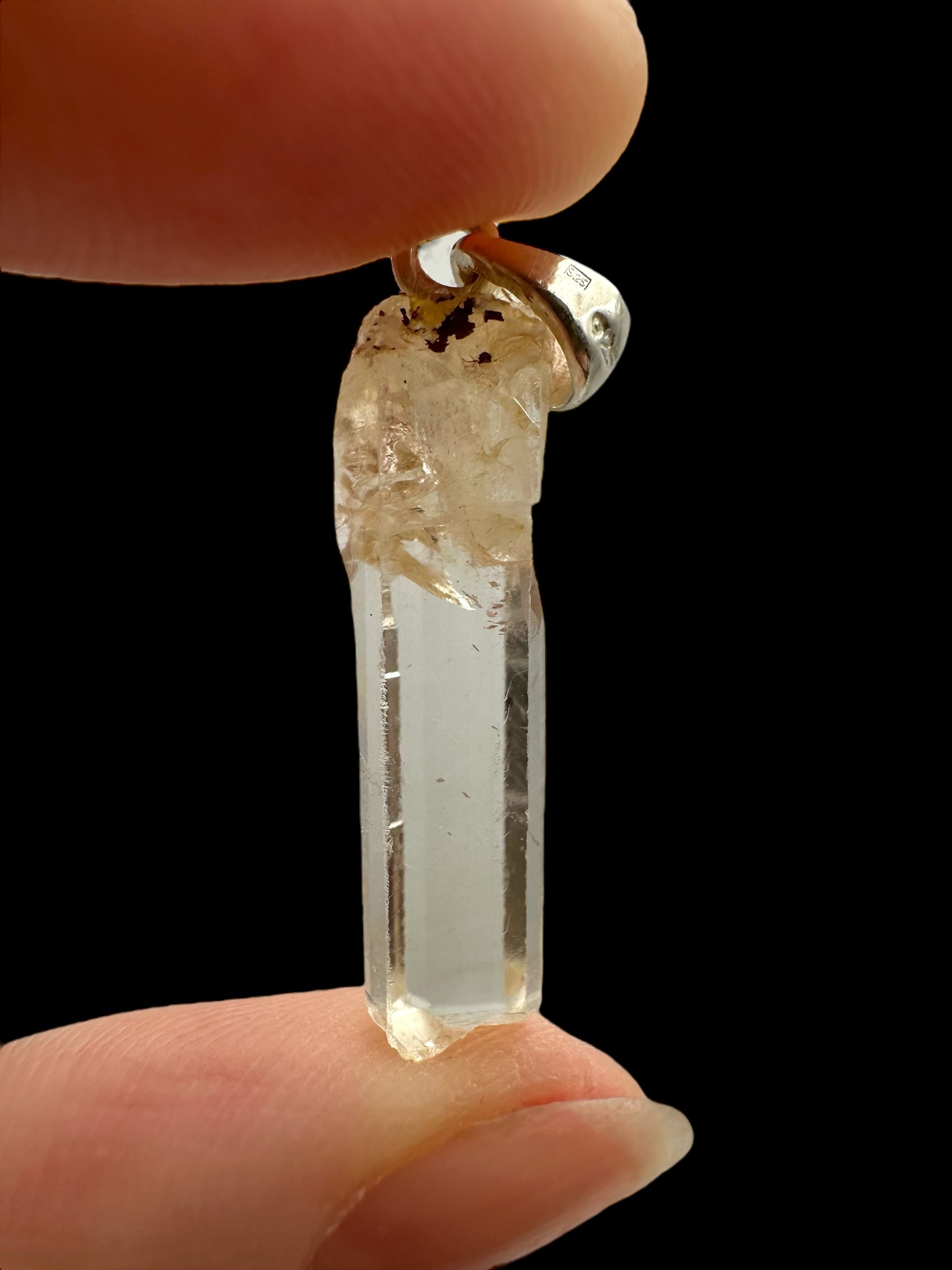 Silver aragonite pendant – Horenec, Czech Republic - SP/AR001