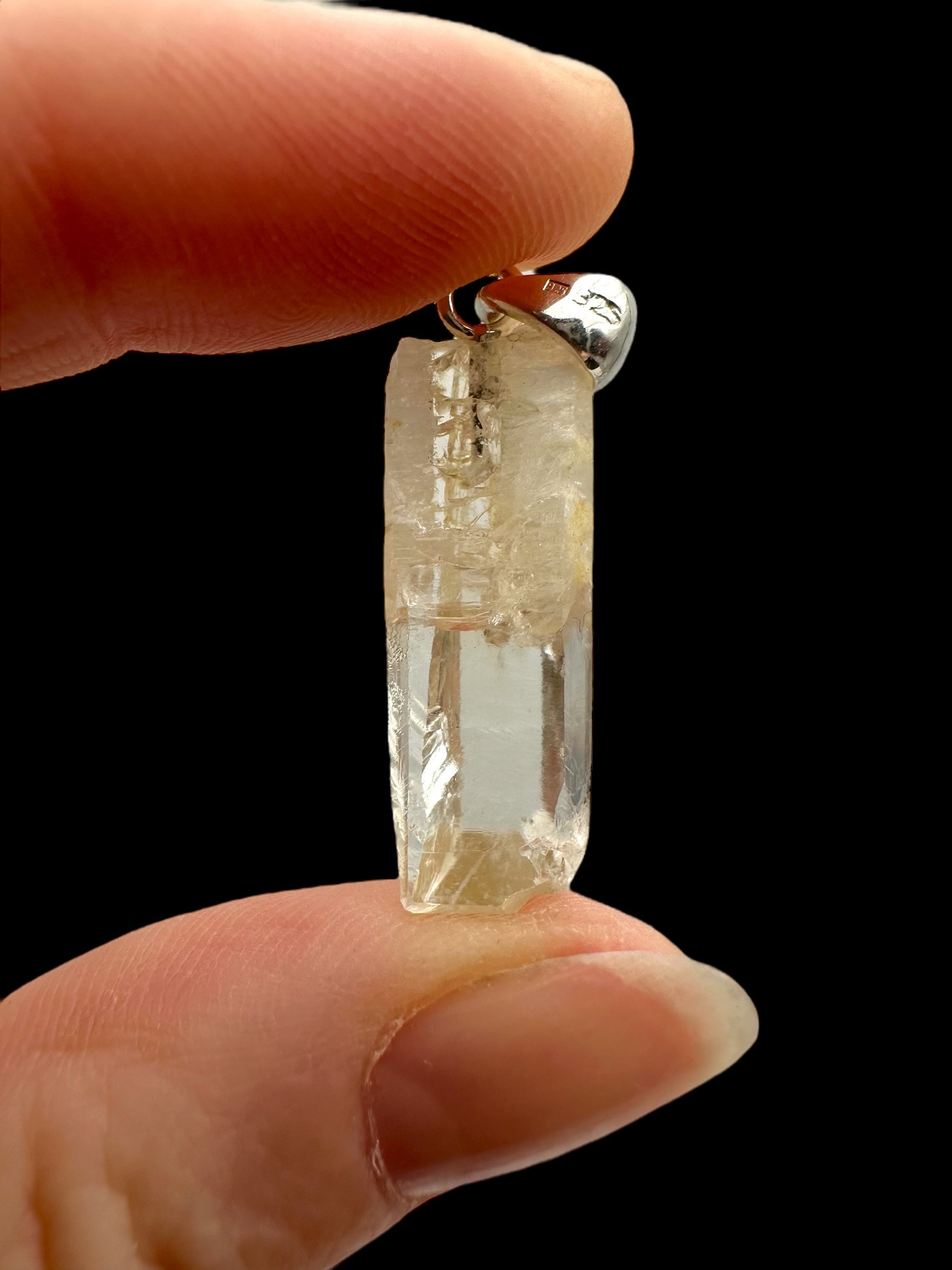 Silver aragonite pendant – Horenec, Czech Republic - SP/AR003
