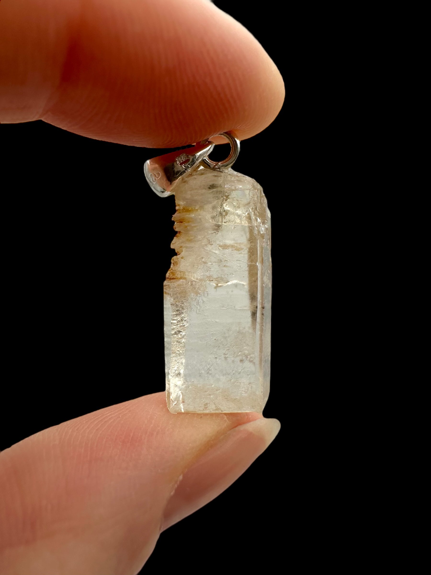 Silver aragonite pendant – Horenec, Czech Republic - SP/AR004