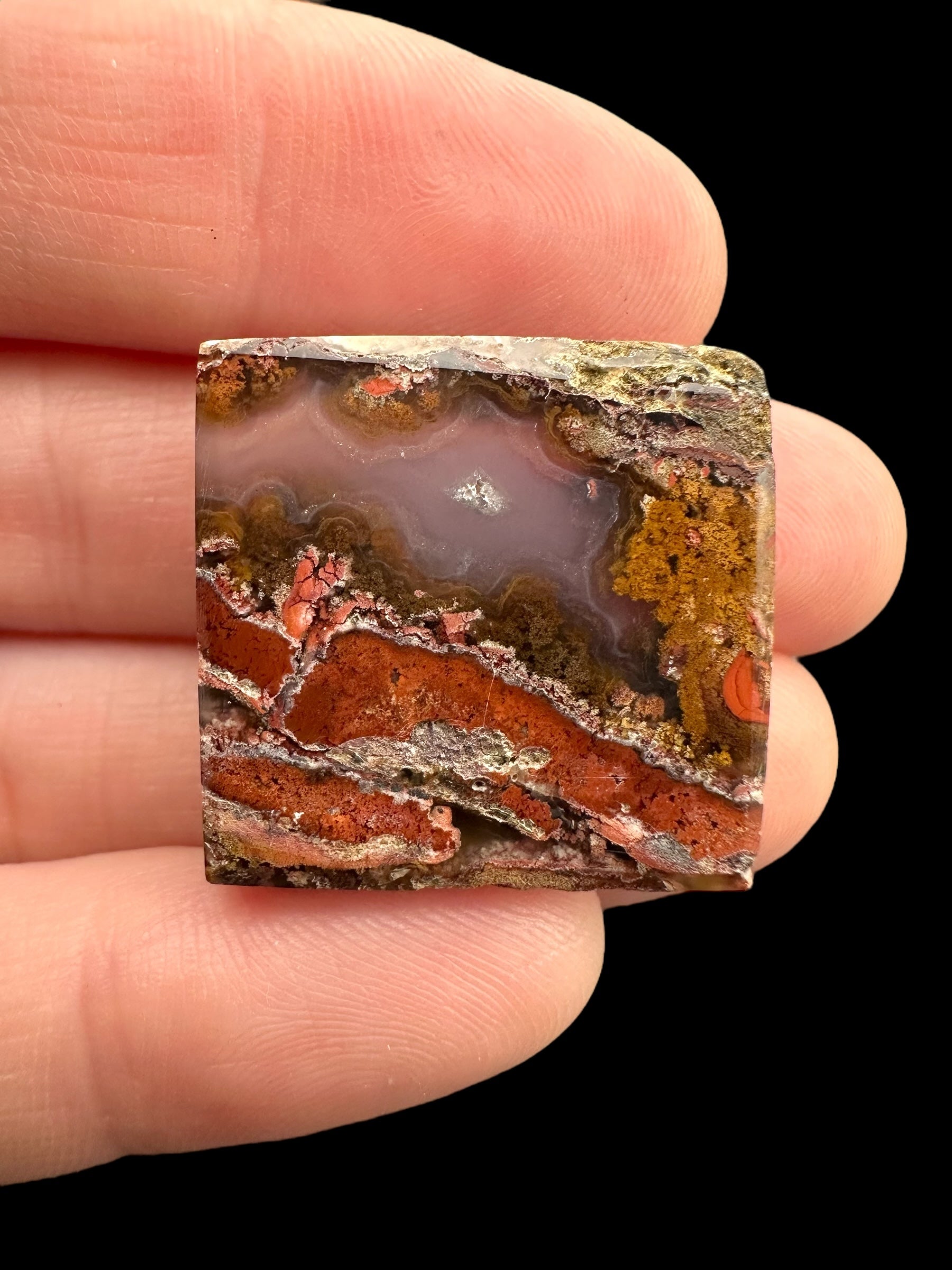 Moos agate cabochon – West Java, Indonesia - MECH62