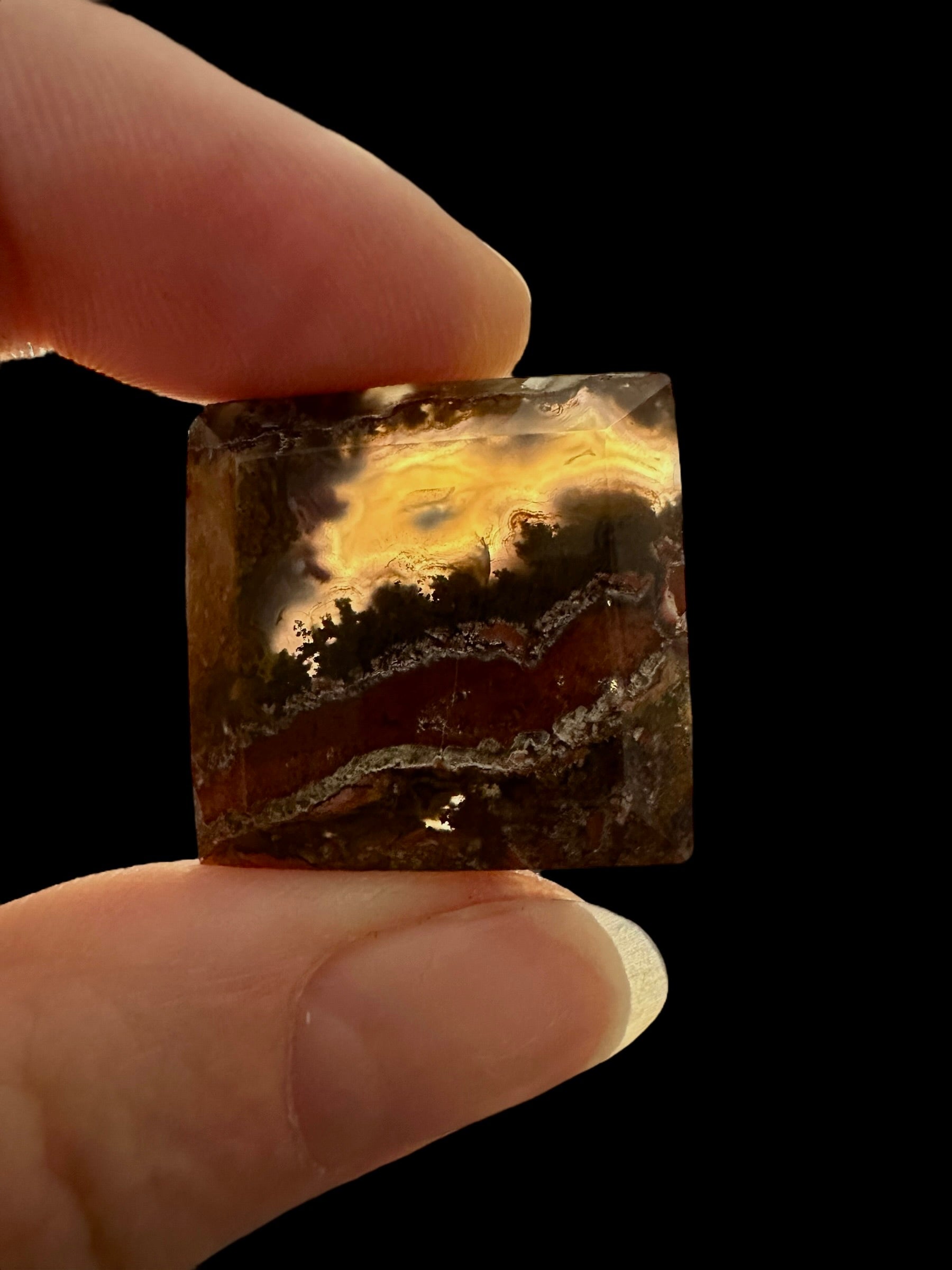 Moos agate cabochon – West Java, Indonesia - MECH62