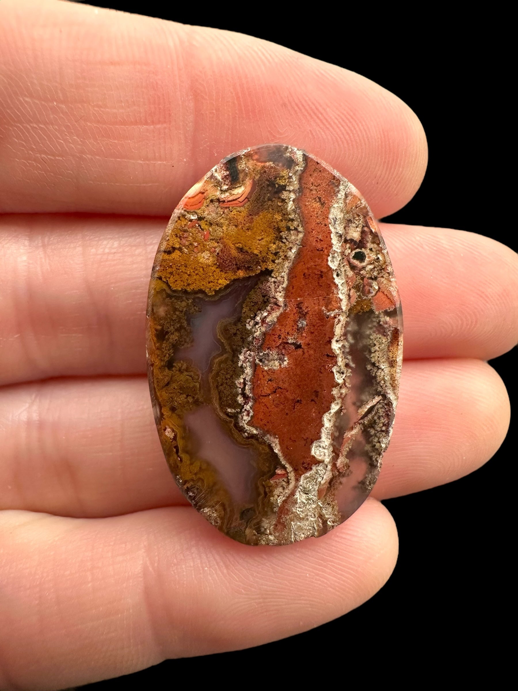 Moos agate cabochon – West Java, Indonesia - MECH63