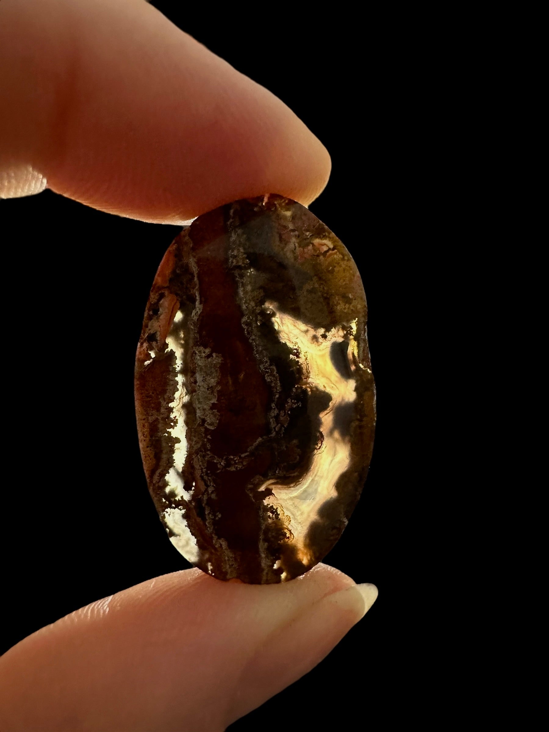 Moos agate cabochon – West Java, Indonesia - MECH63