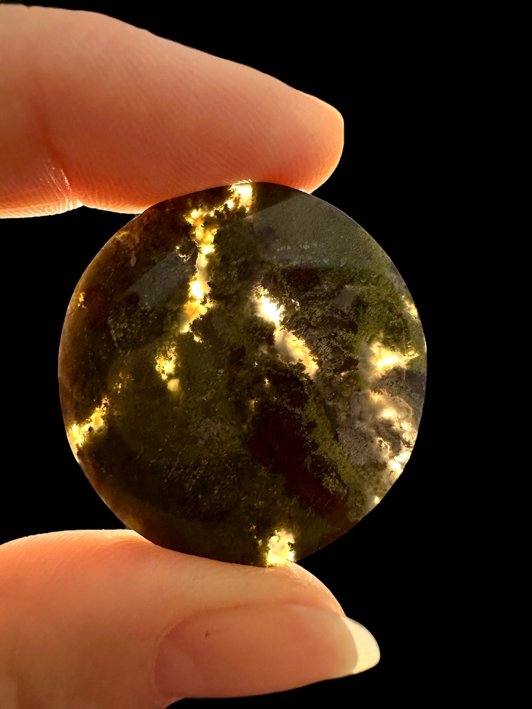 Moos agate cabochon – West Java, Indonesia - MECH65