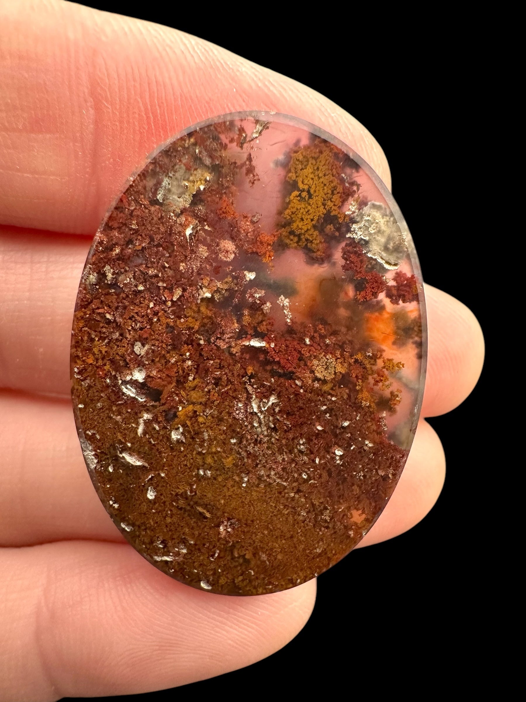 Moos agate cabochon – West Java, Indonesia - MECH67
