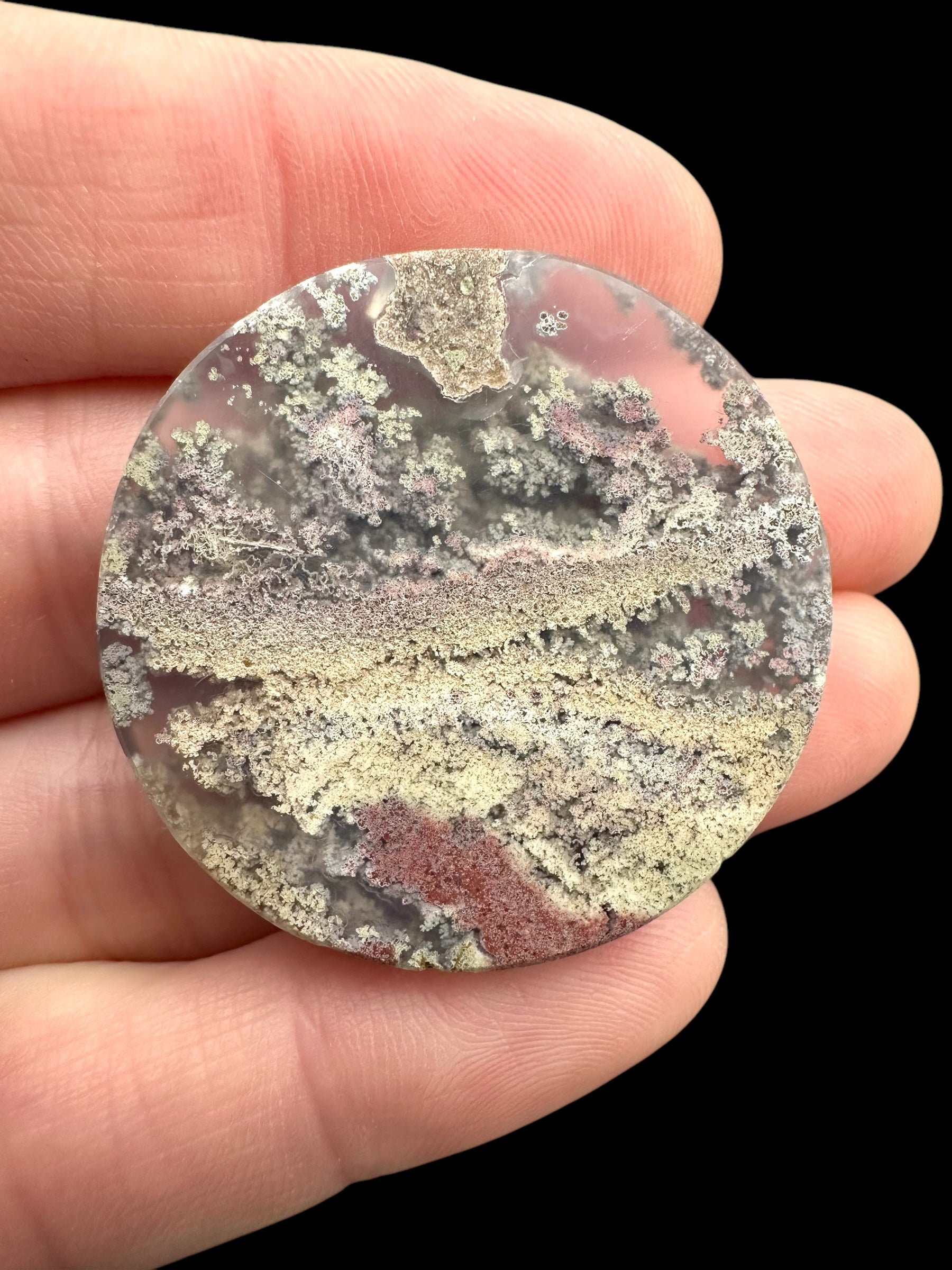 Moos agate cabochon – West Java, Indonesia - MECH68