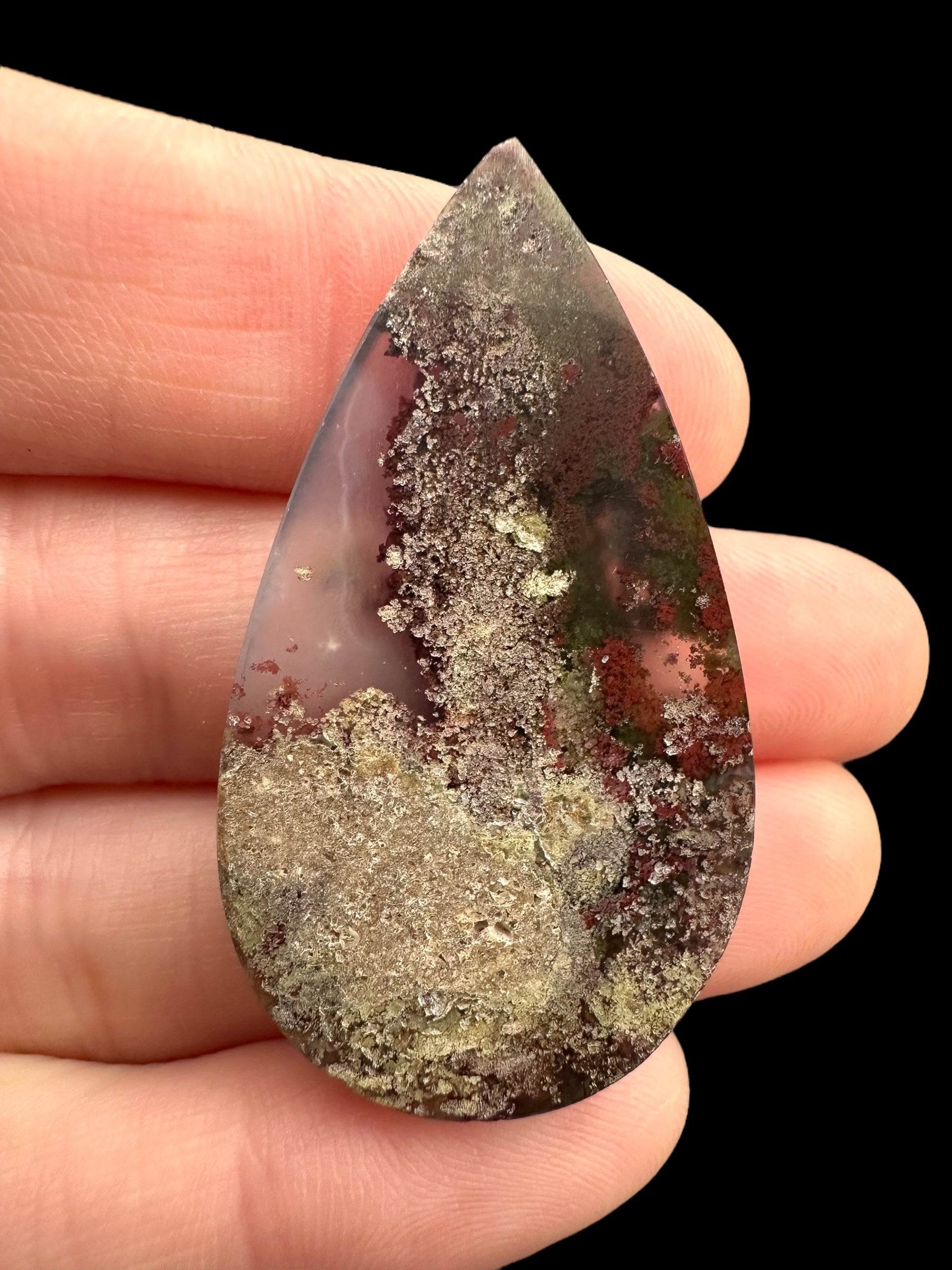 Moos agate cabochon – West Java, Indonesia - MECH69