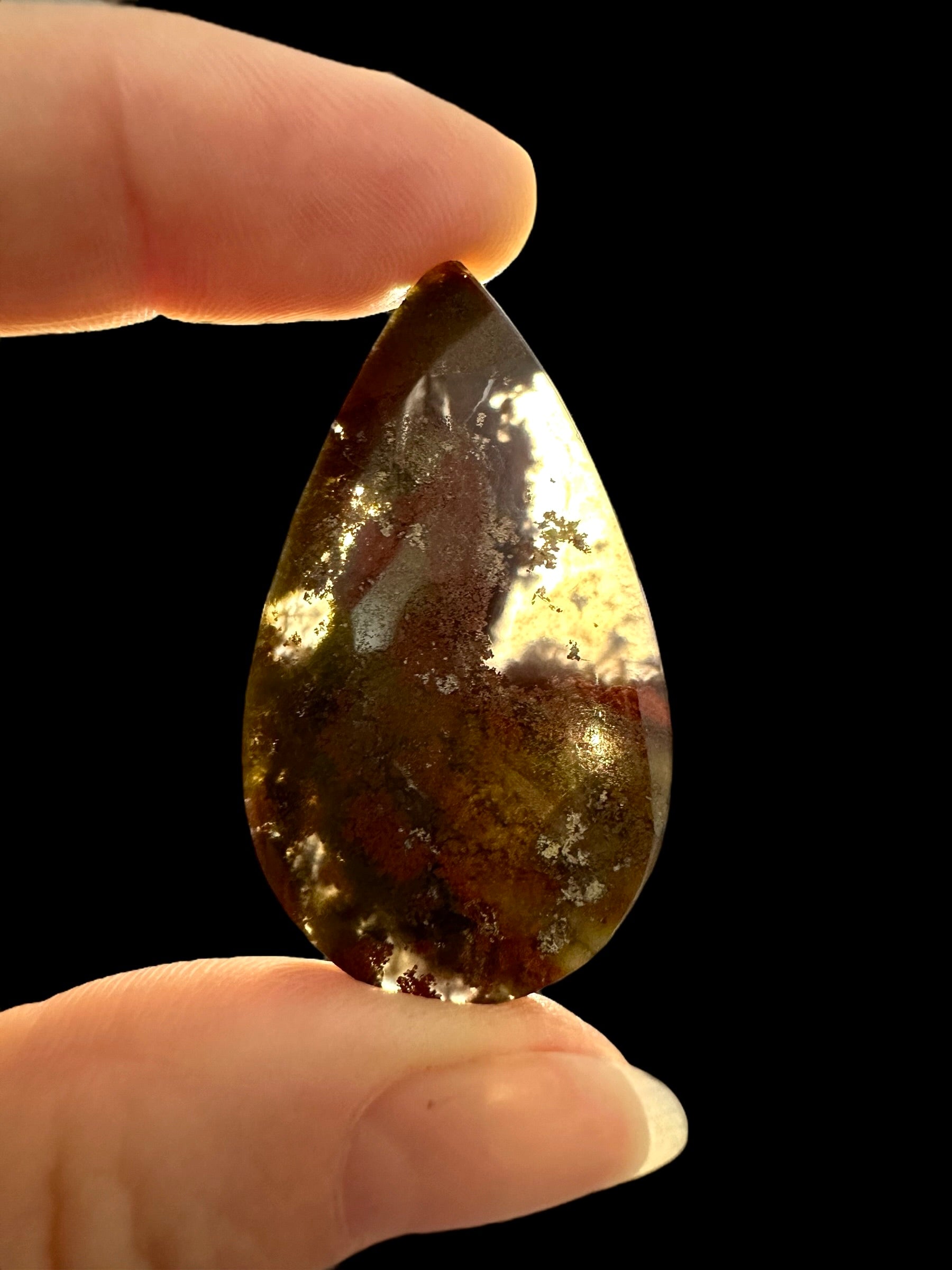 Moos agate cabochon – West Java, Indonesia - MECH69