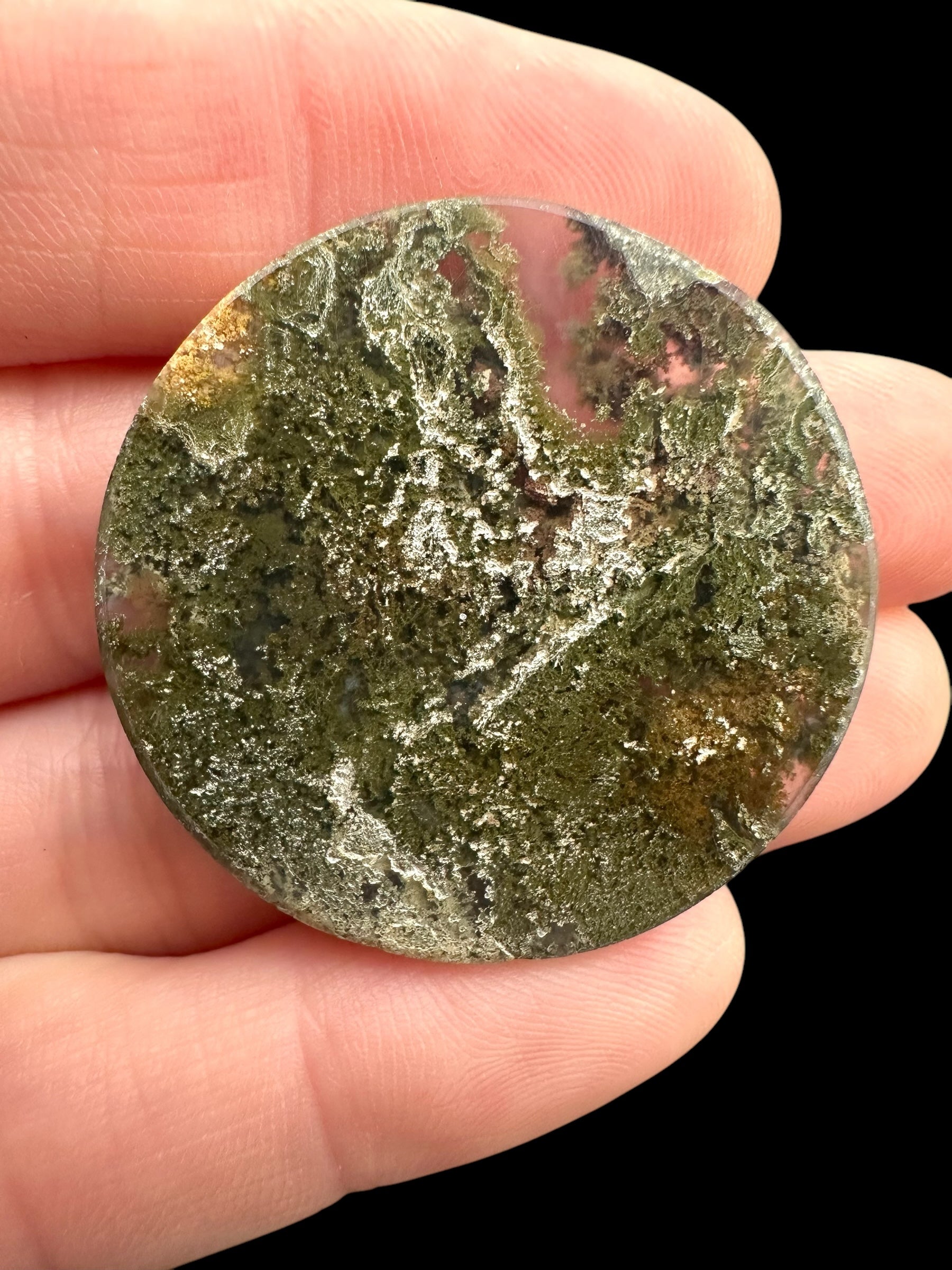 Moos agate cabochon – West Java, Indonesia - MECH70
