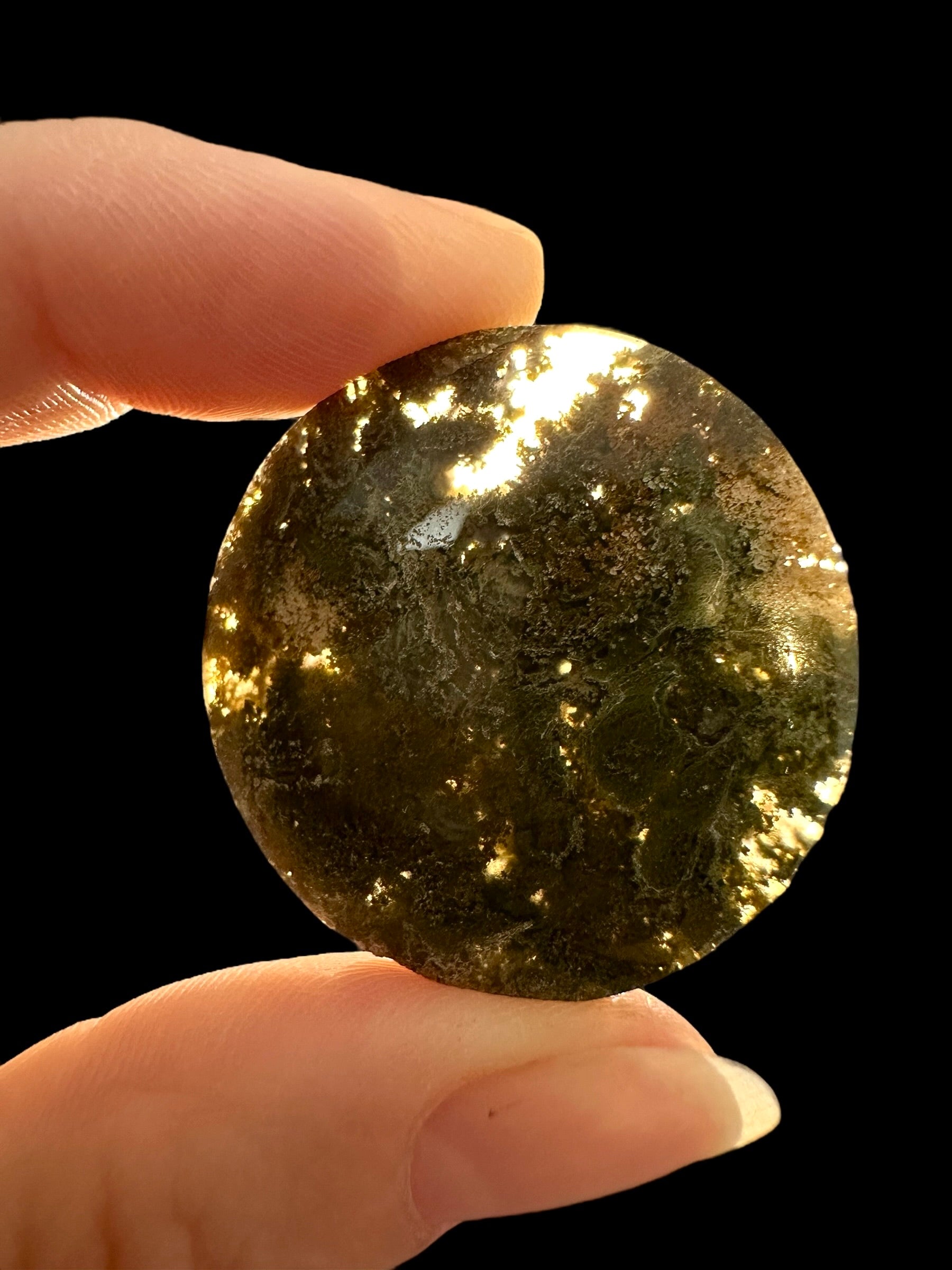 Moos agate cabochon – West Java, Indonesia - MECH70