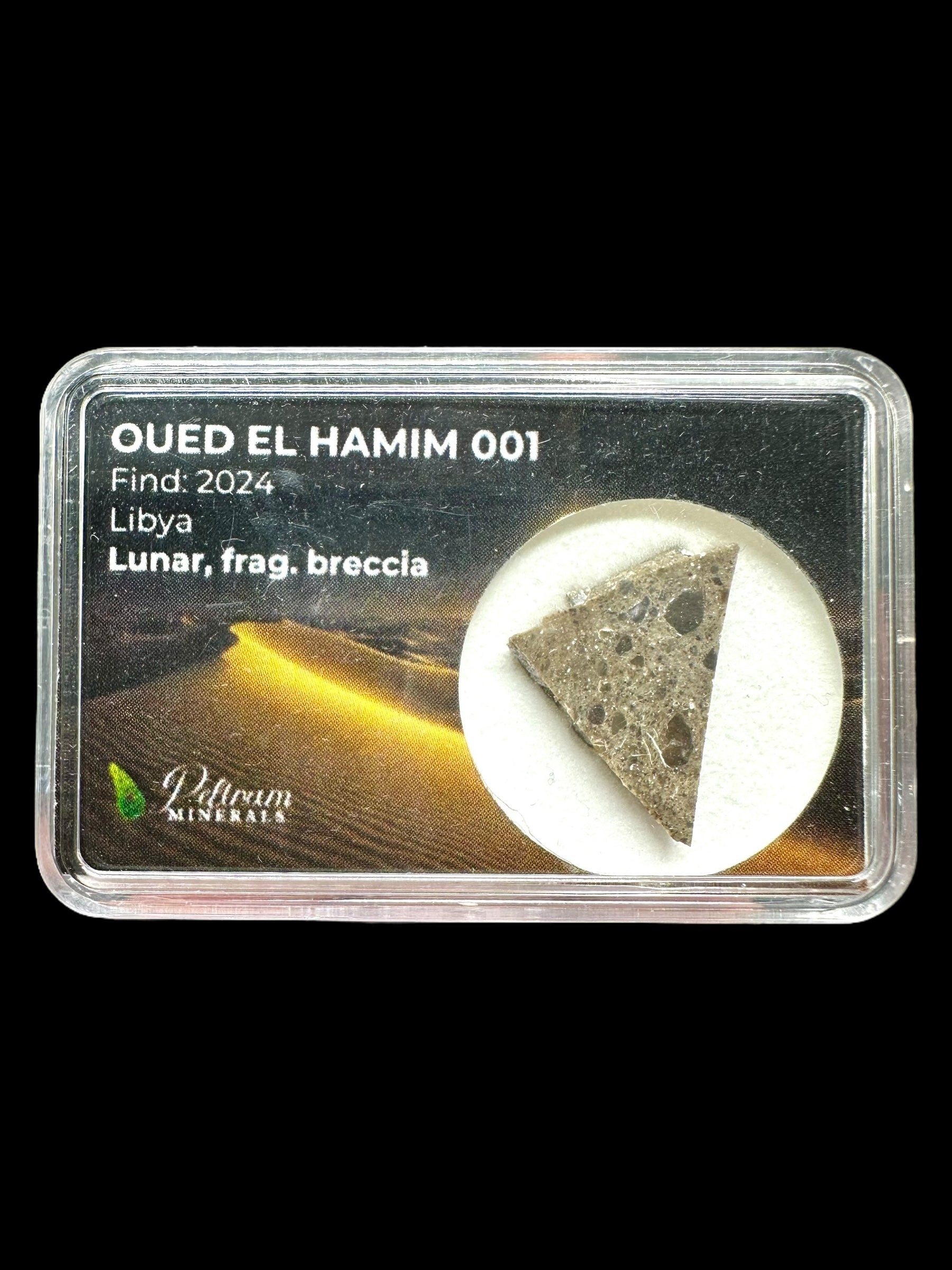 Lunar meteorite Oued el Hamim 001 – 1,3g – Libya