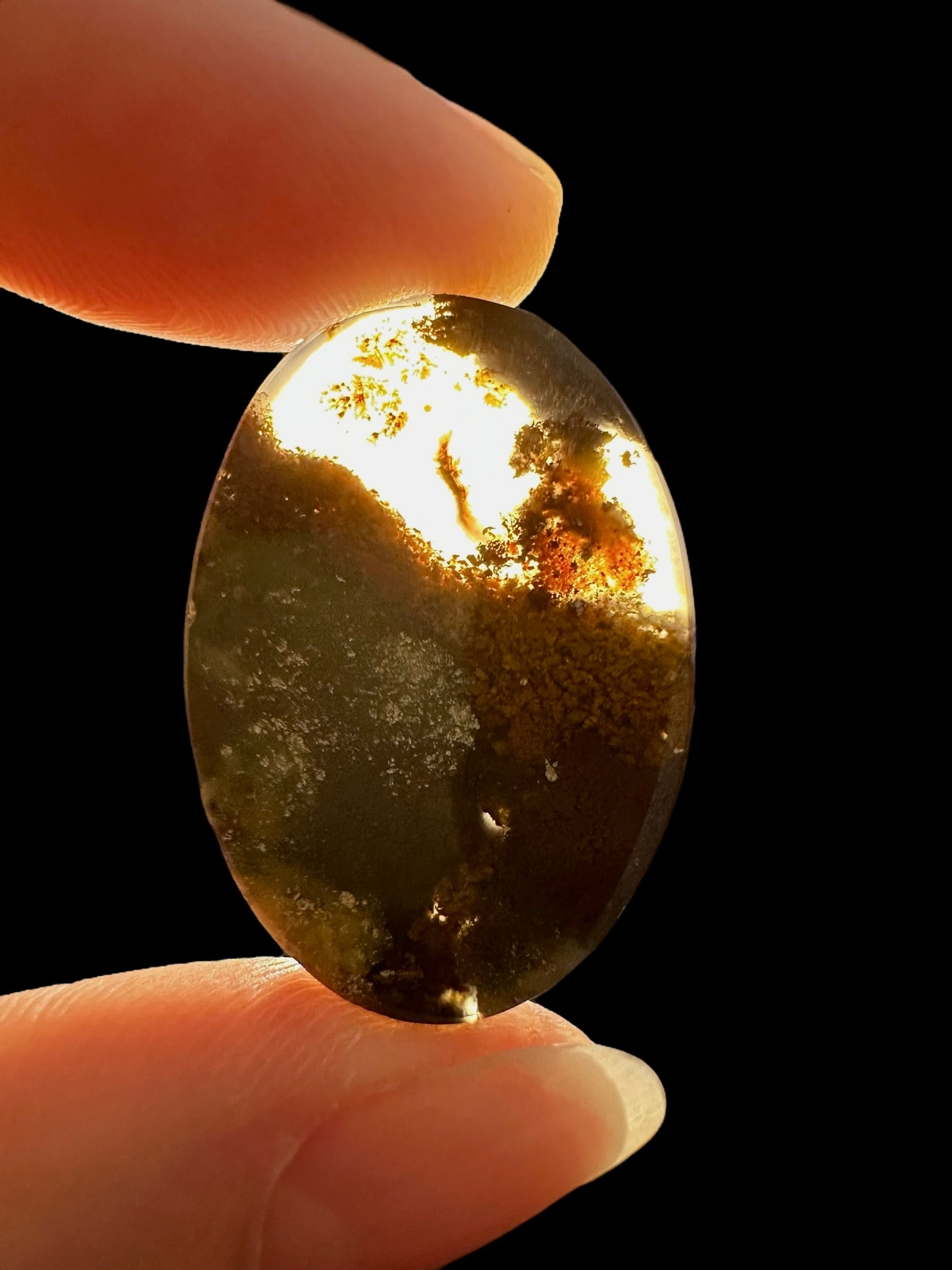 Moos agate cabochon – West Java, Indonesia - MECH73
