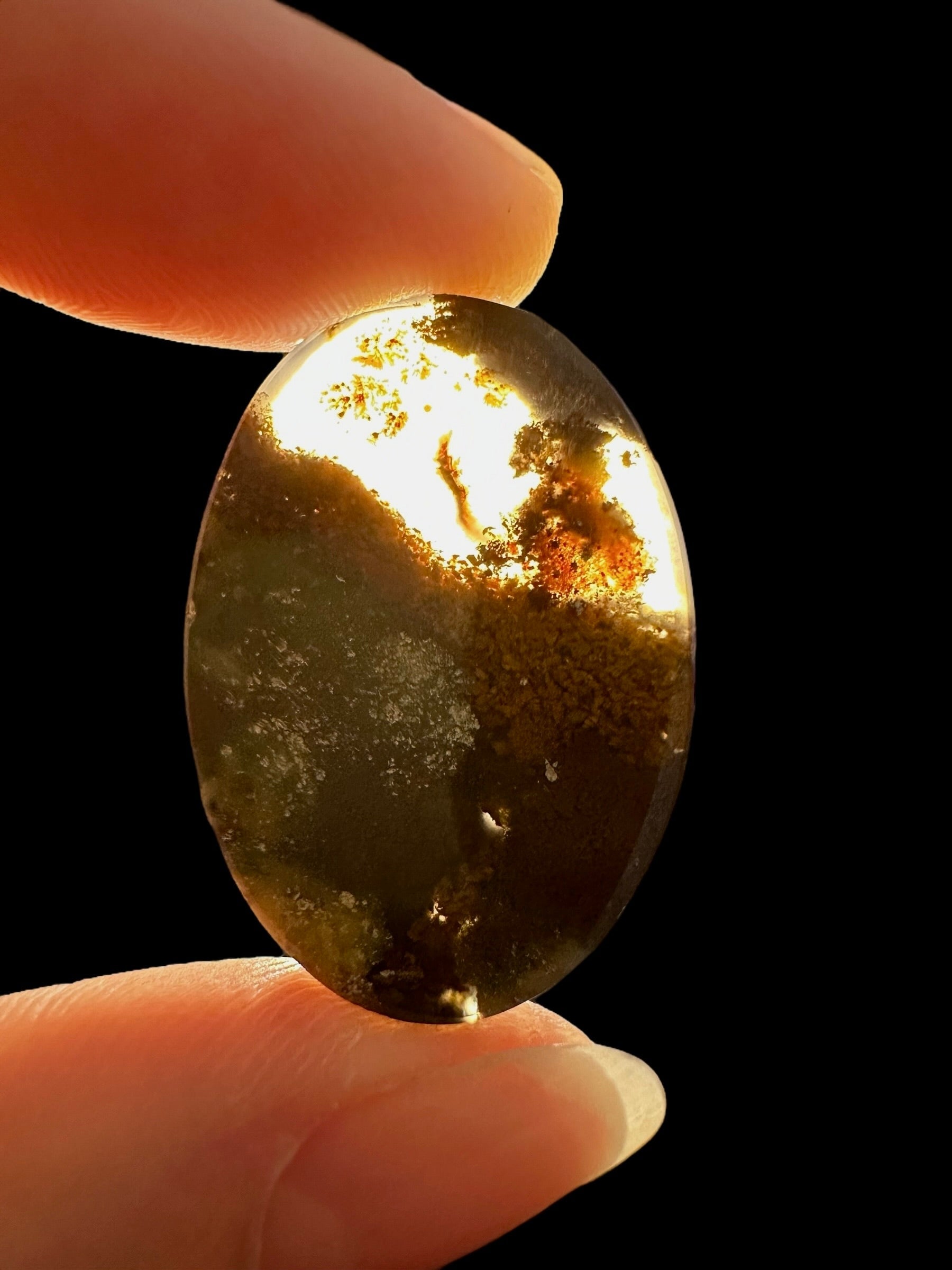 Moos agate cabochon – West Java, Indonesia - MECH73