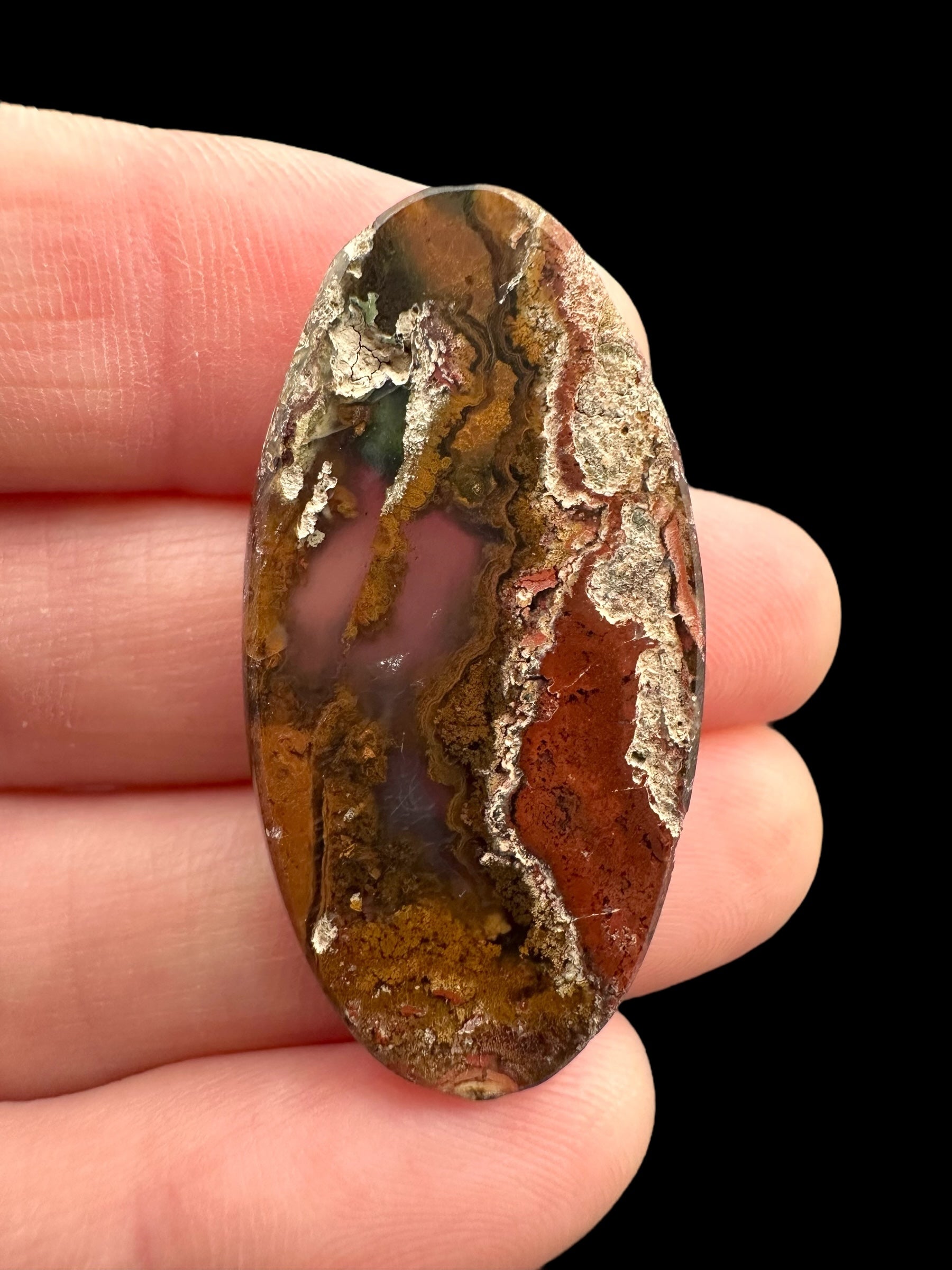 Moos agate cabochon – West Java, Indonesia - MECH74
