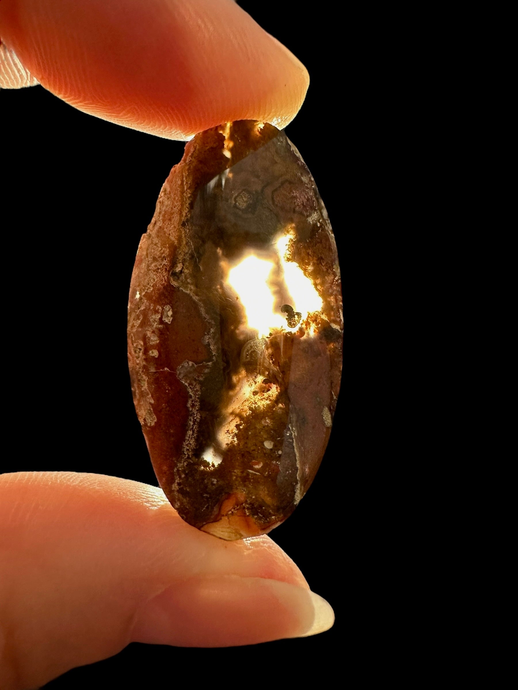 Moos agate cabochon – West Java, Indonesia - MECH74