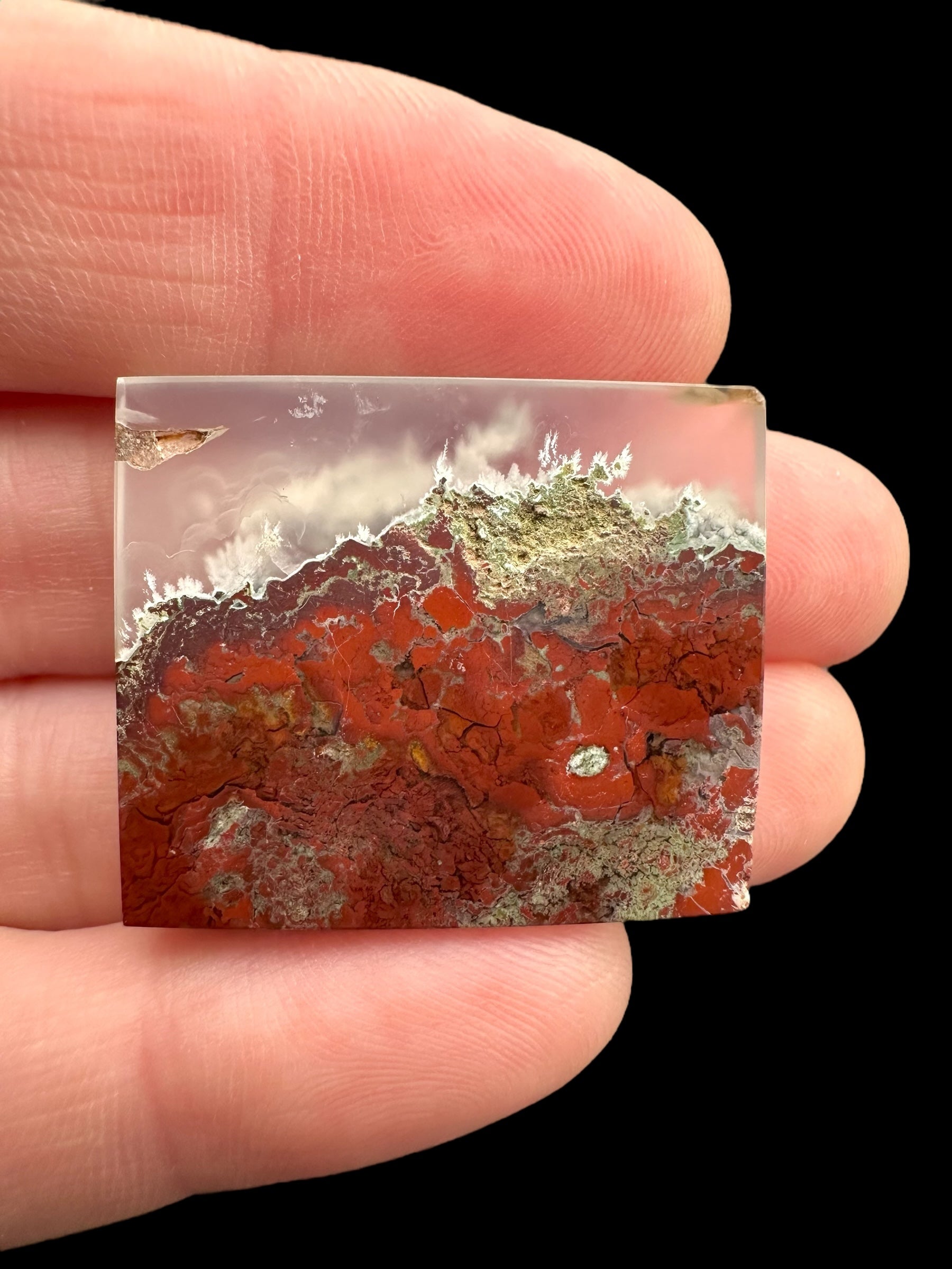 Moos agate cabochon – West Java, Indonesia - MECH75