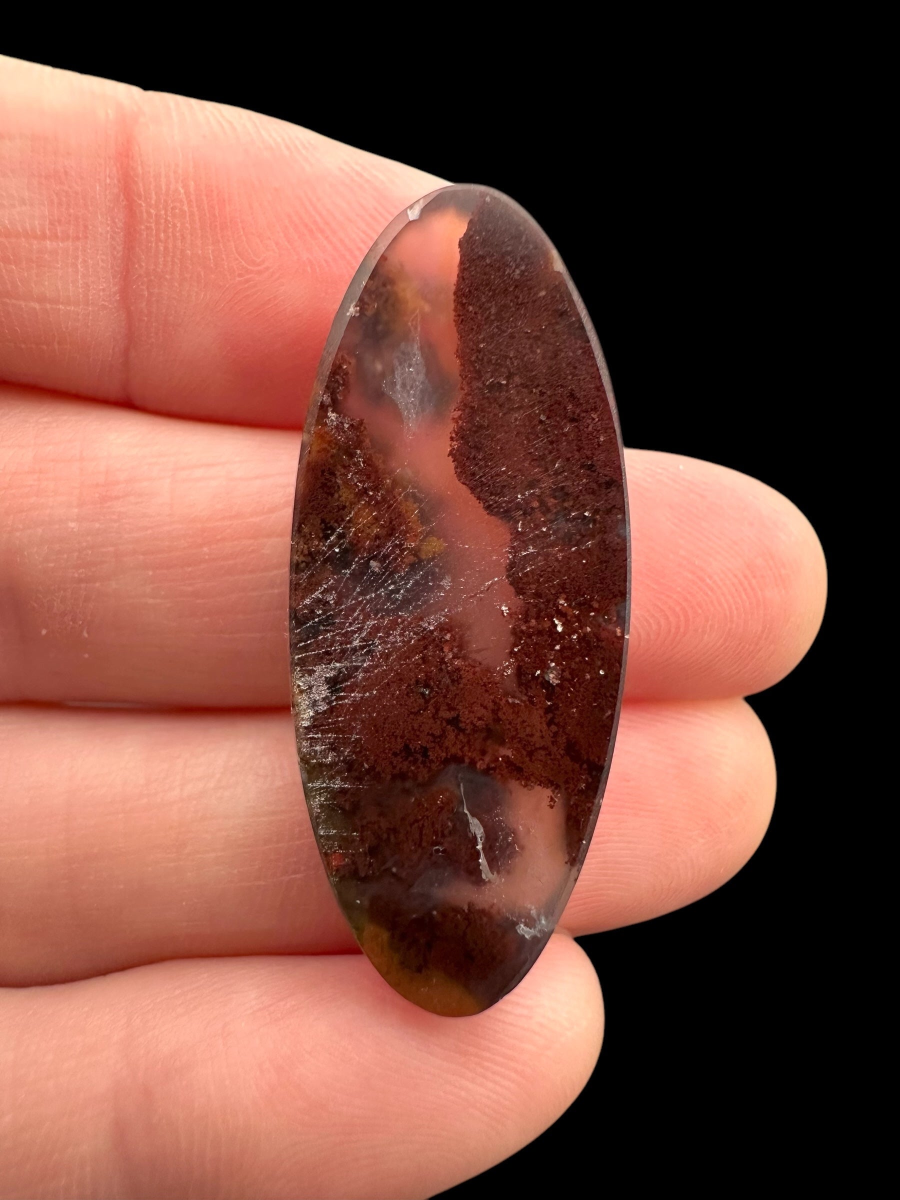 Moos agate cabochon – West Java, Indonesia - MECH76