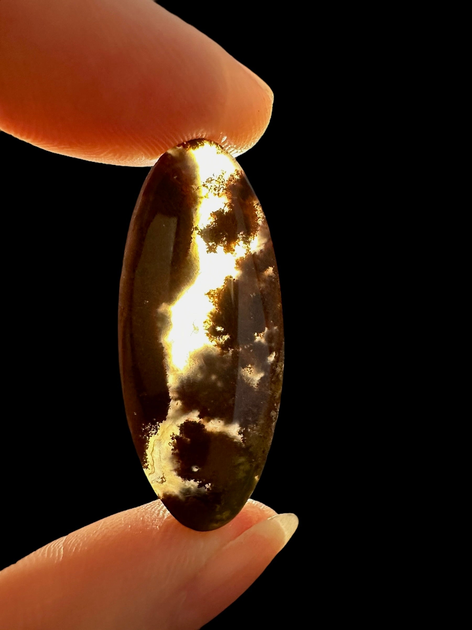 Moos agate cabochon – West Java, Indonesia - MECH76