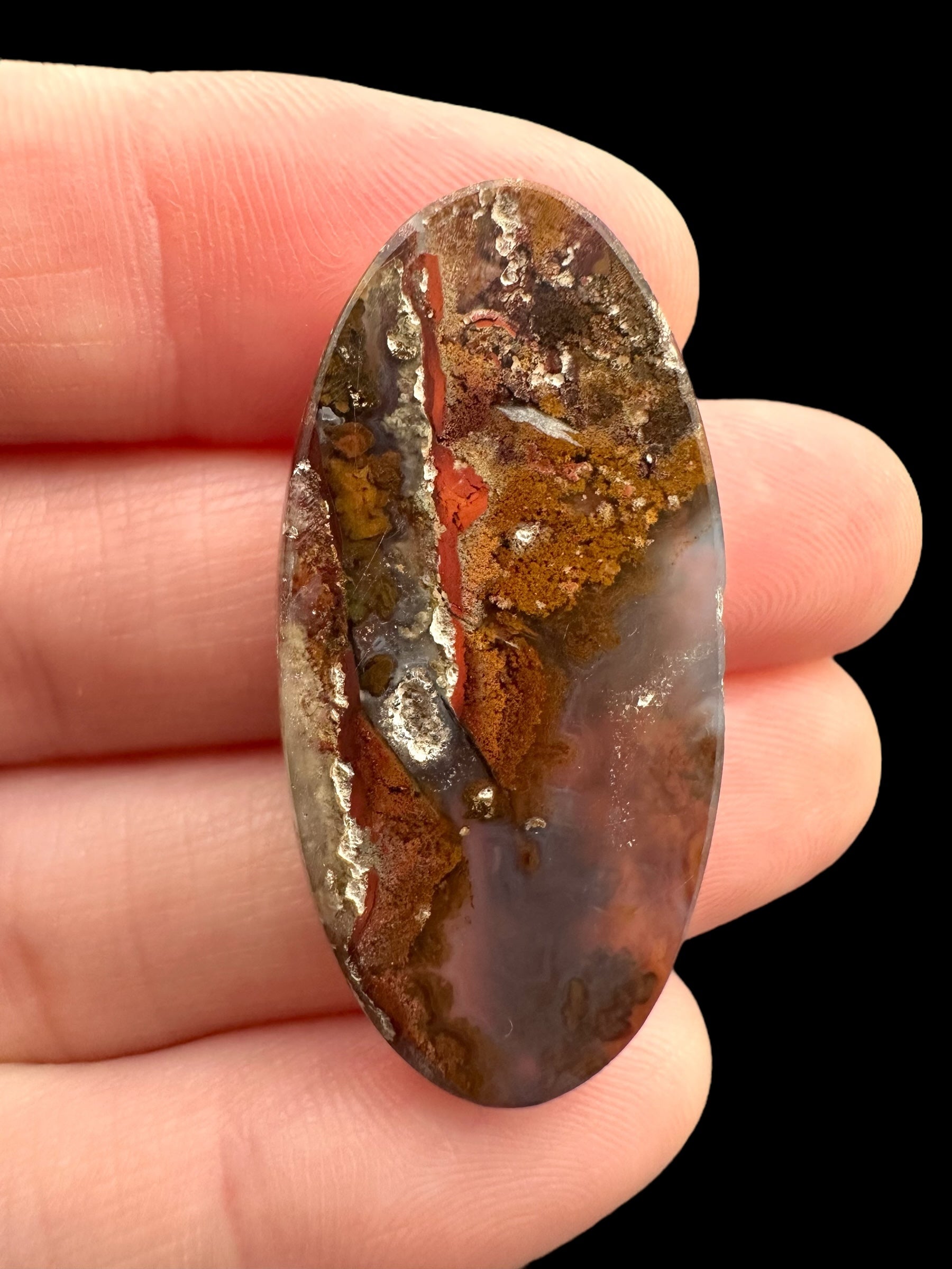 Moos agate cabochon – West Java, Indonesia - MECH77