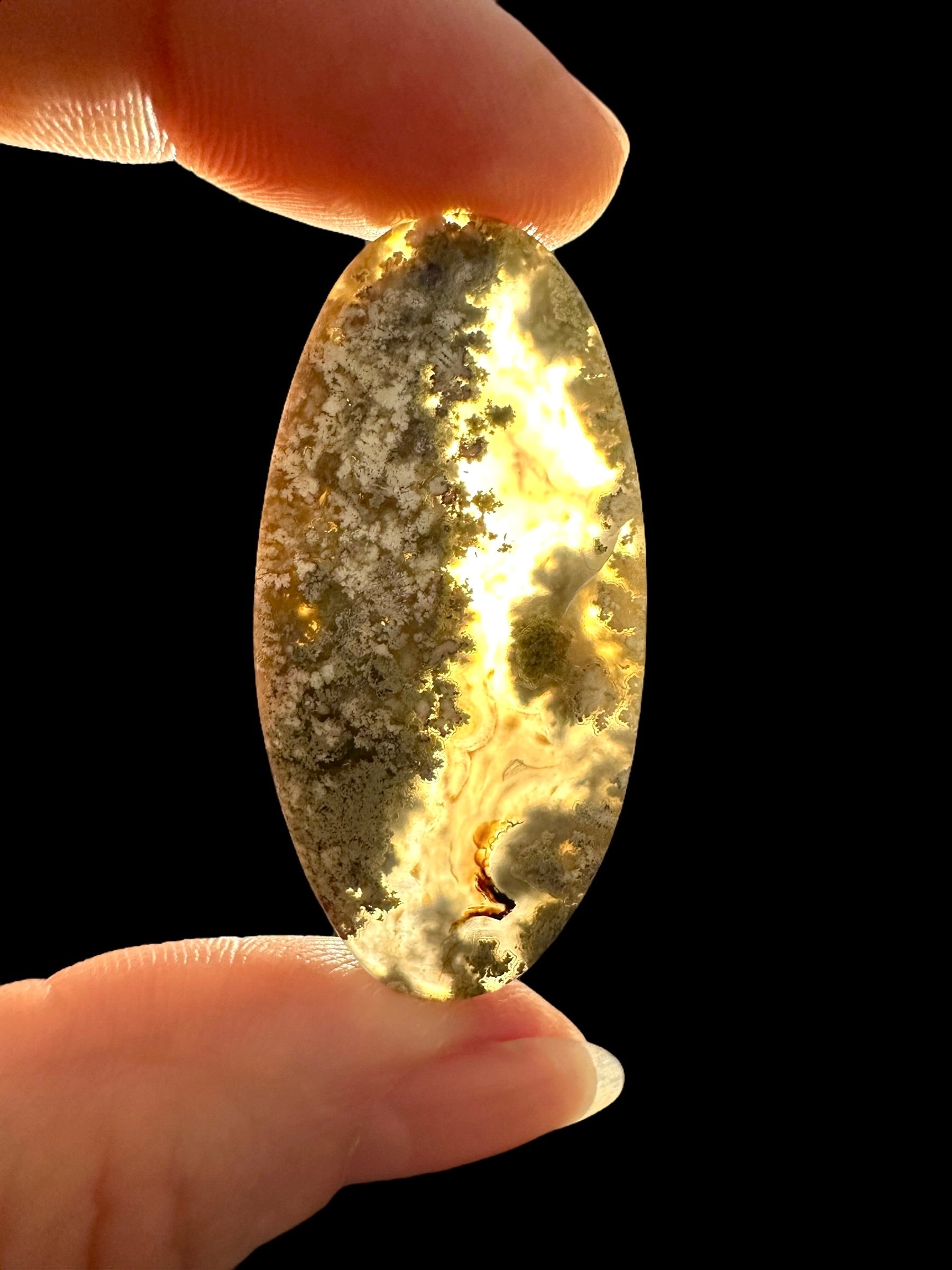 Moos agate cabochon – West Java, Indonesia - MECH78