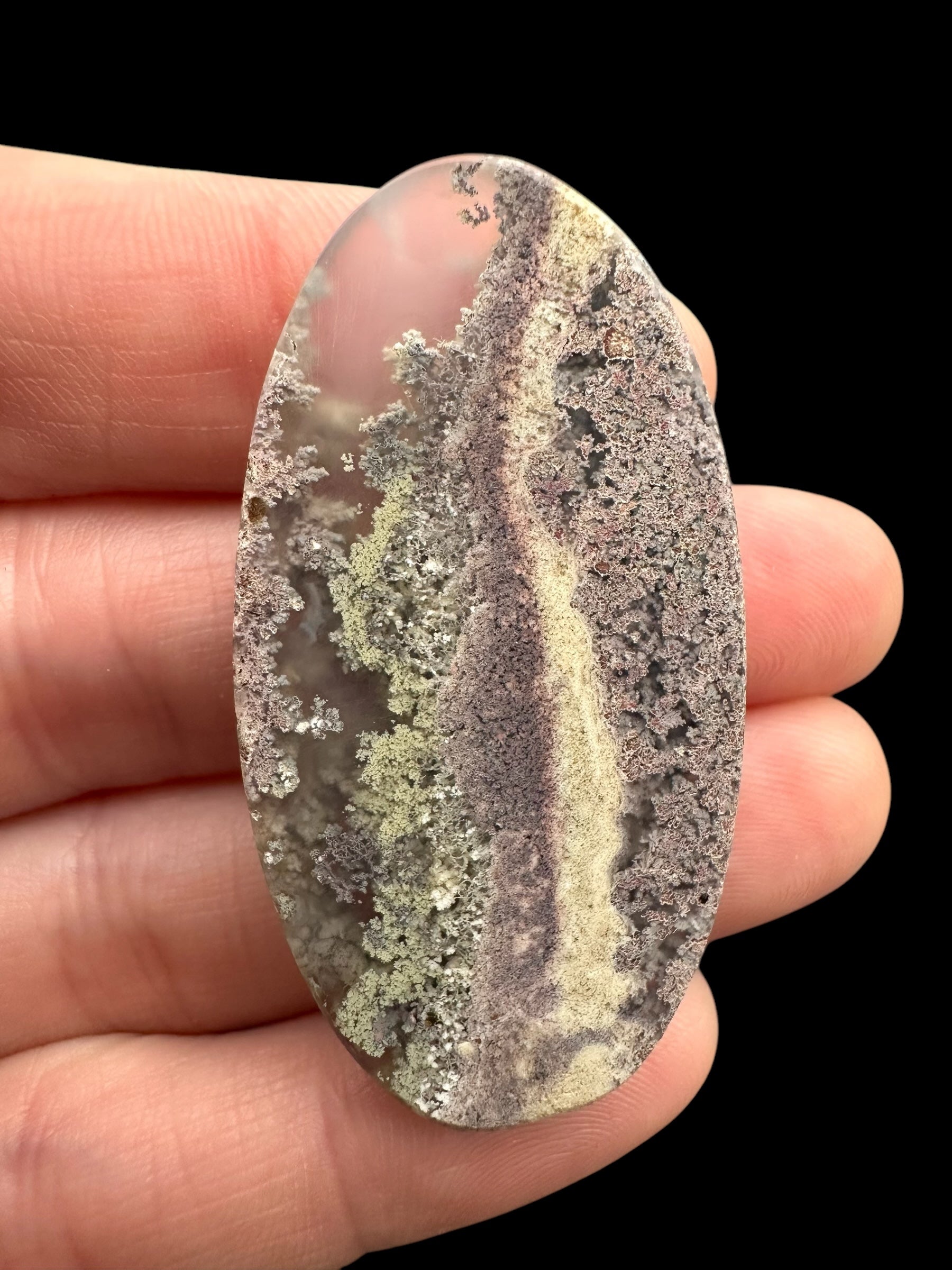 Moos agate cabochon – West Java, Indonesia - MECH80