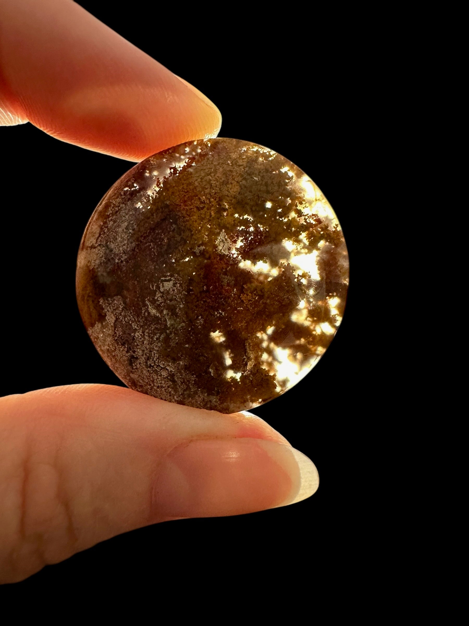 Moos agate cabochon – West Java, Indonesia - MECH81