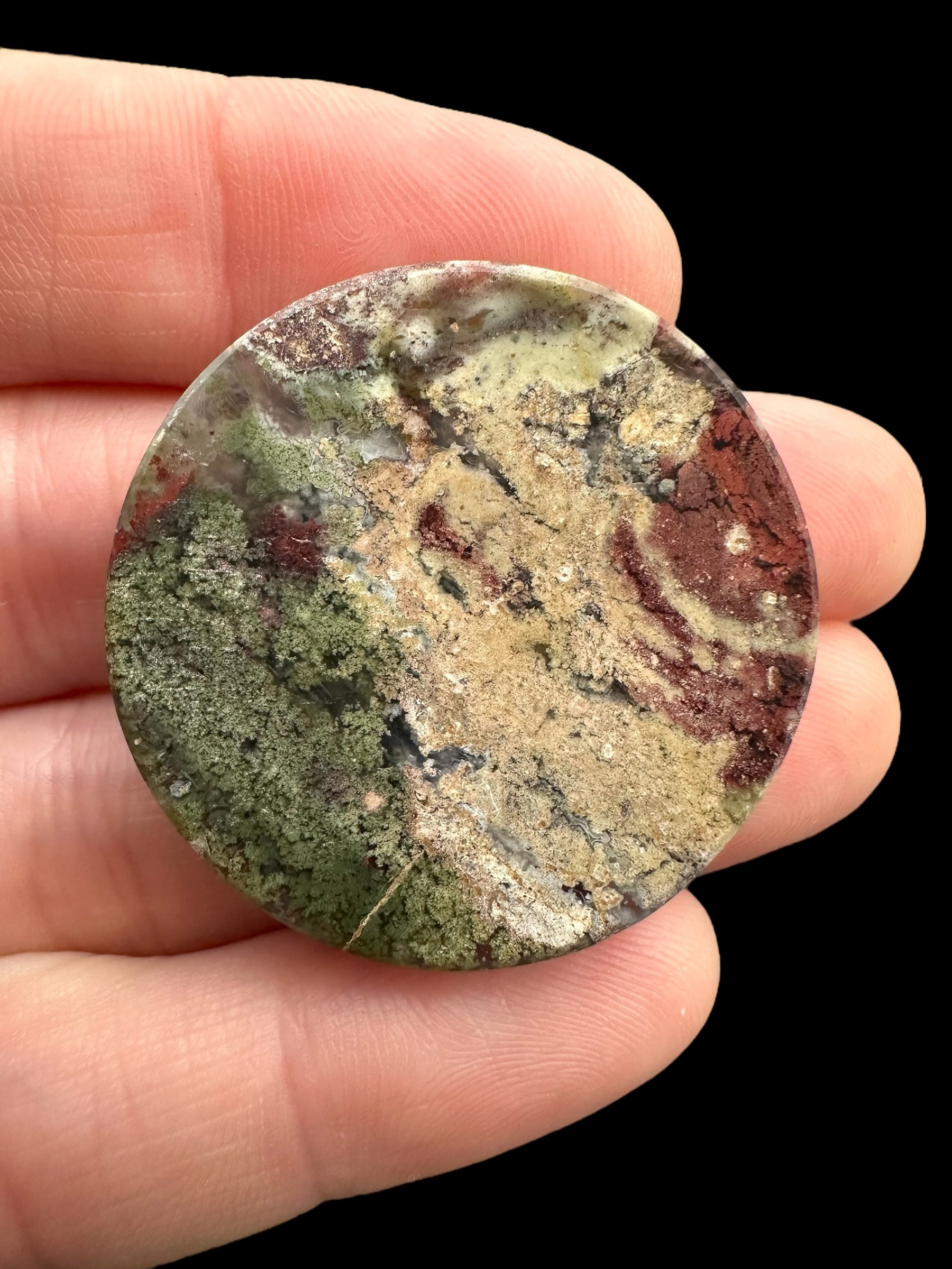 Moos agate cabochon – West Java, Indonesia - MECH83