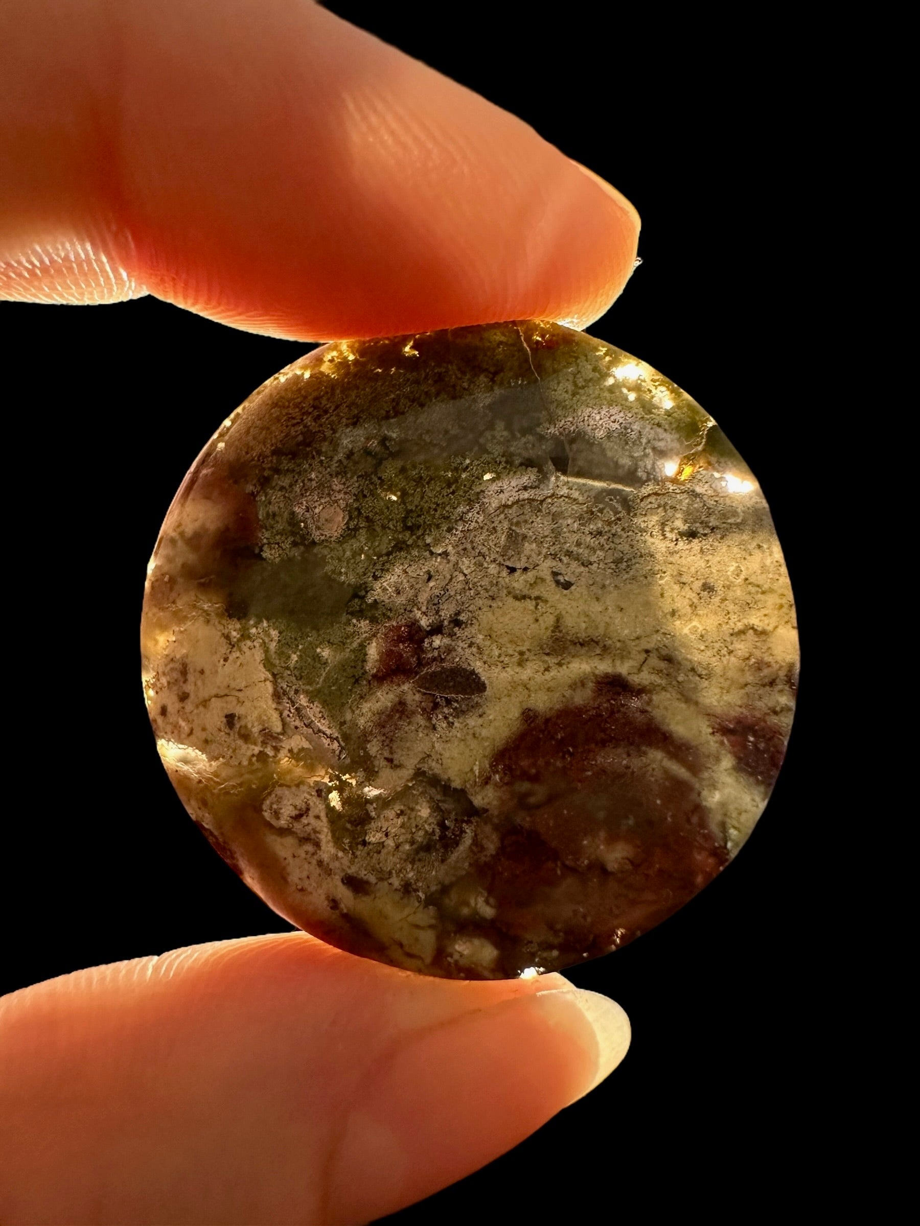 Moos agate cabochon – West Java, Indonesia - MECH83