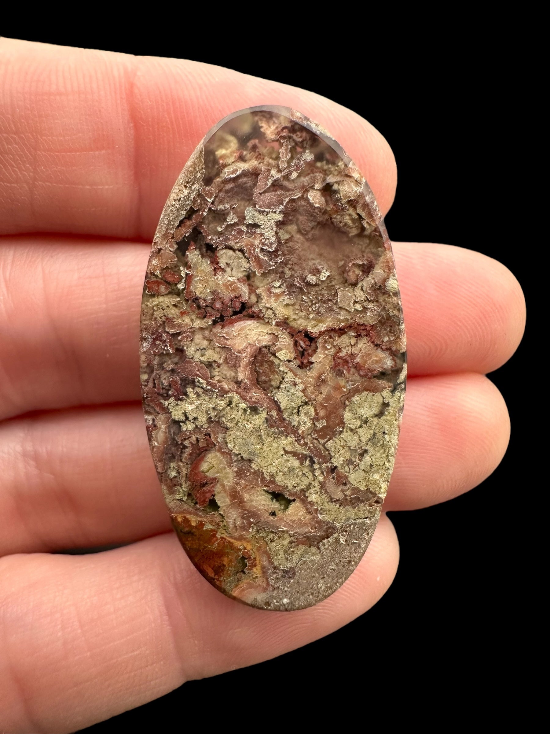 Moos agate cabochon – West Java, Indonesia - MECH84