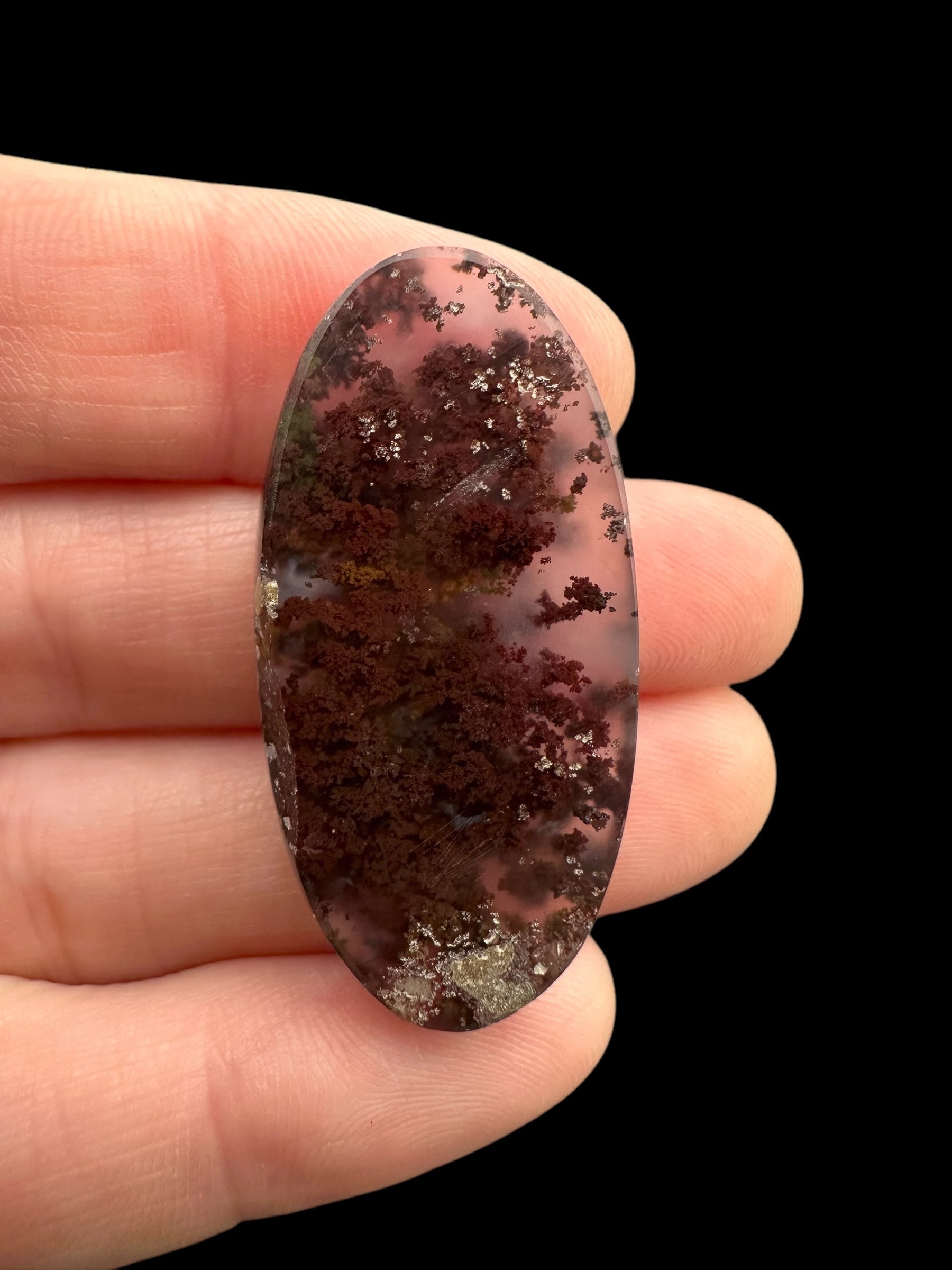 Moos agate cabochon – West Java, Indonesia - MECH86