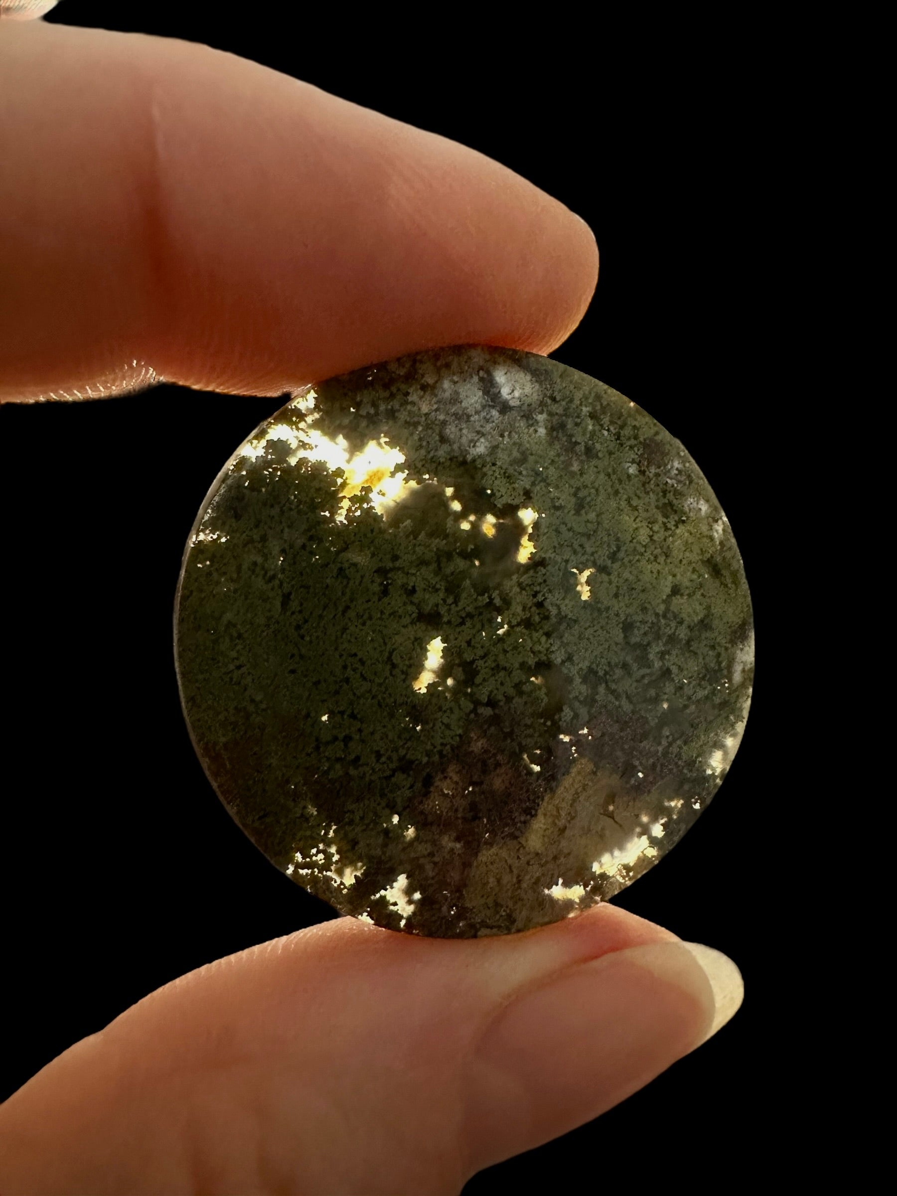 Moos agate cabochon – West Java, Indonesia - MECH87